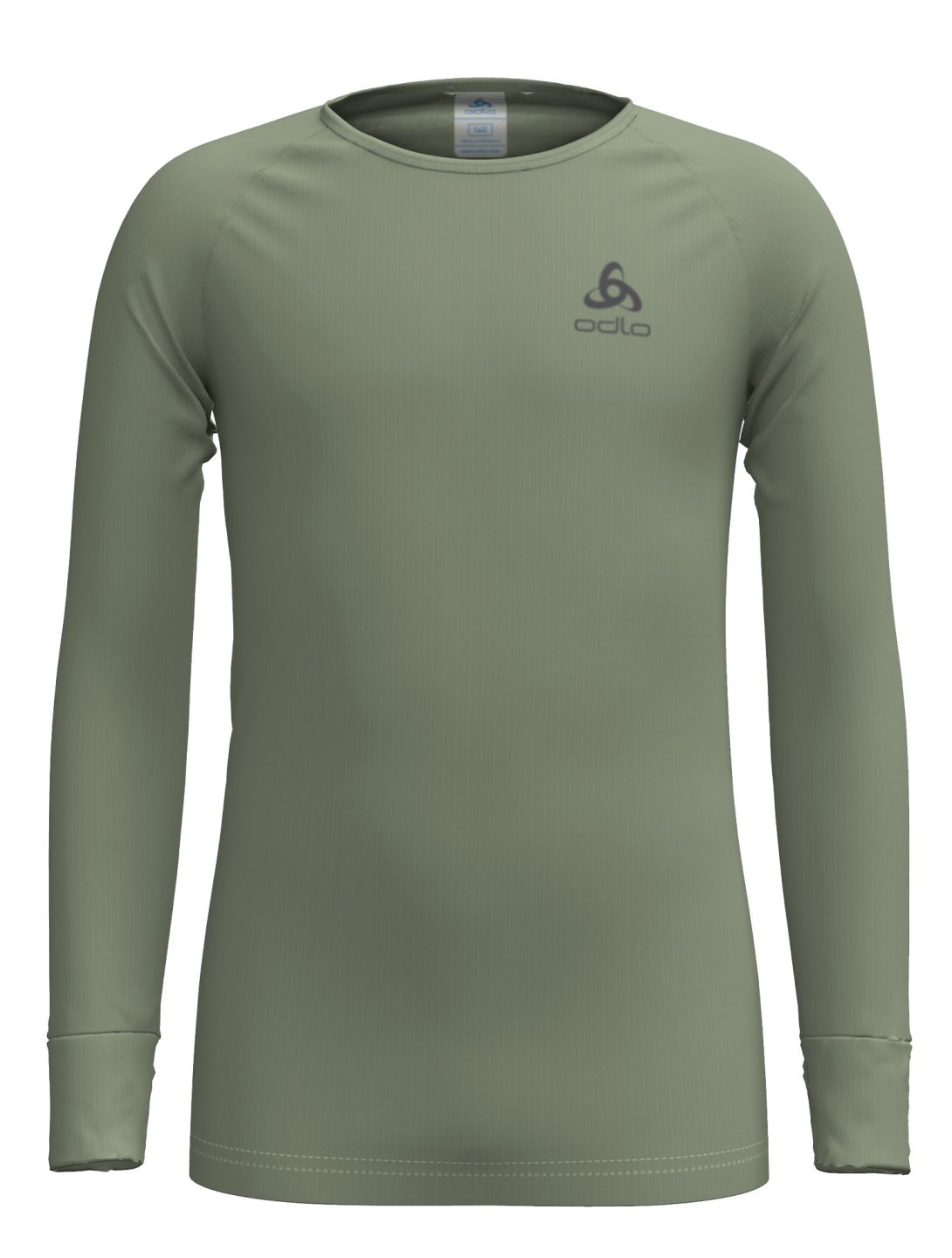 Odlo, Active Warm Eco camisa termoactiva niños Matte Green verde 