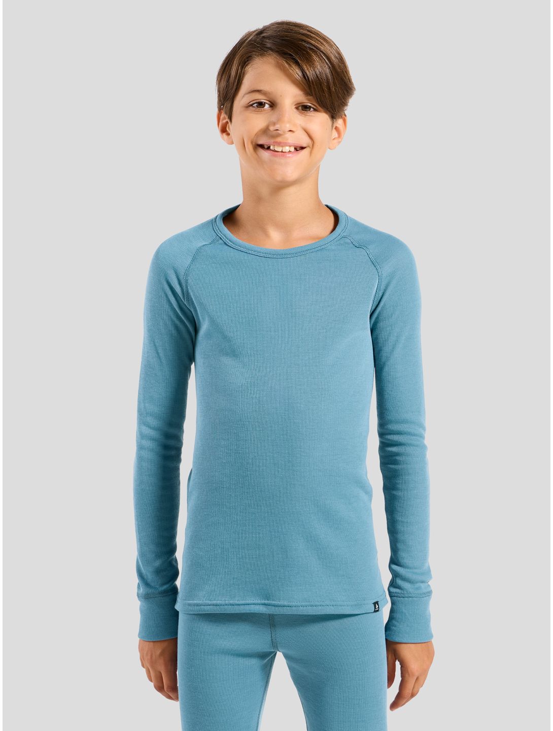 Odlo, Active Warm Eco camisa termoactiva niños Provincial Blue azul 