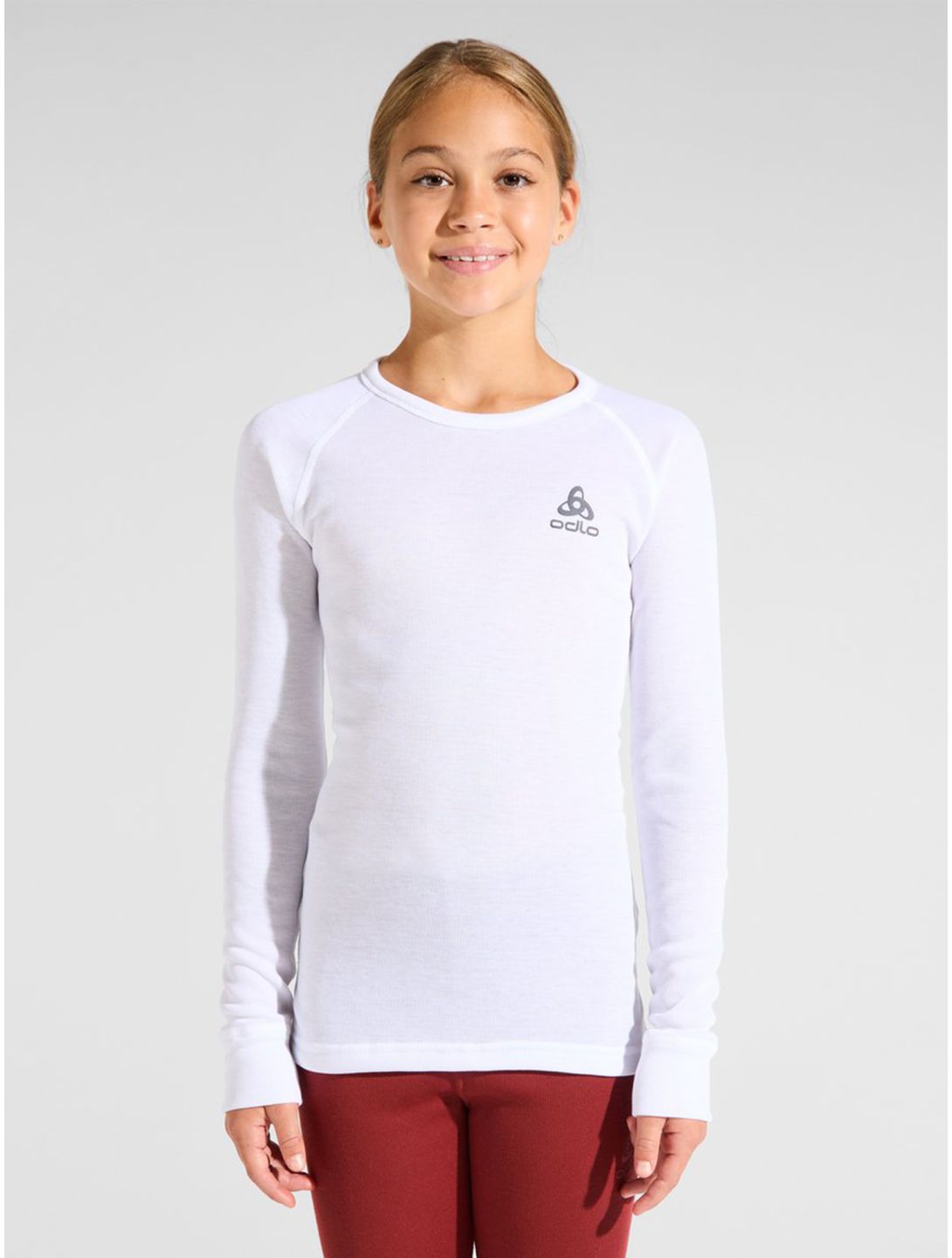 Odlo, Active Warm Eco camisa termoactiva niños White blanco 