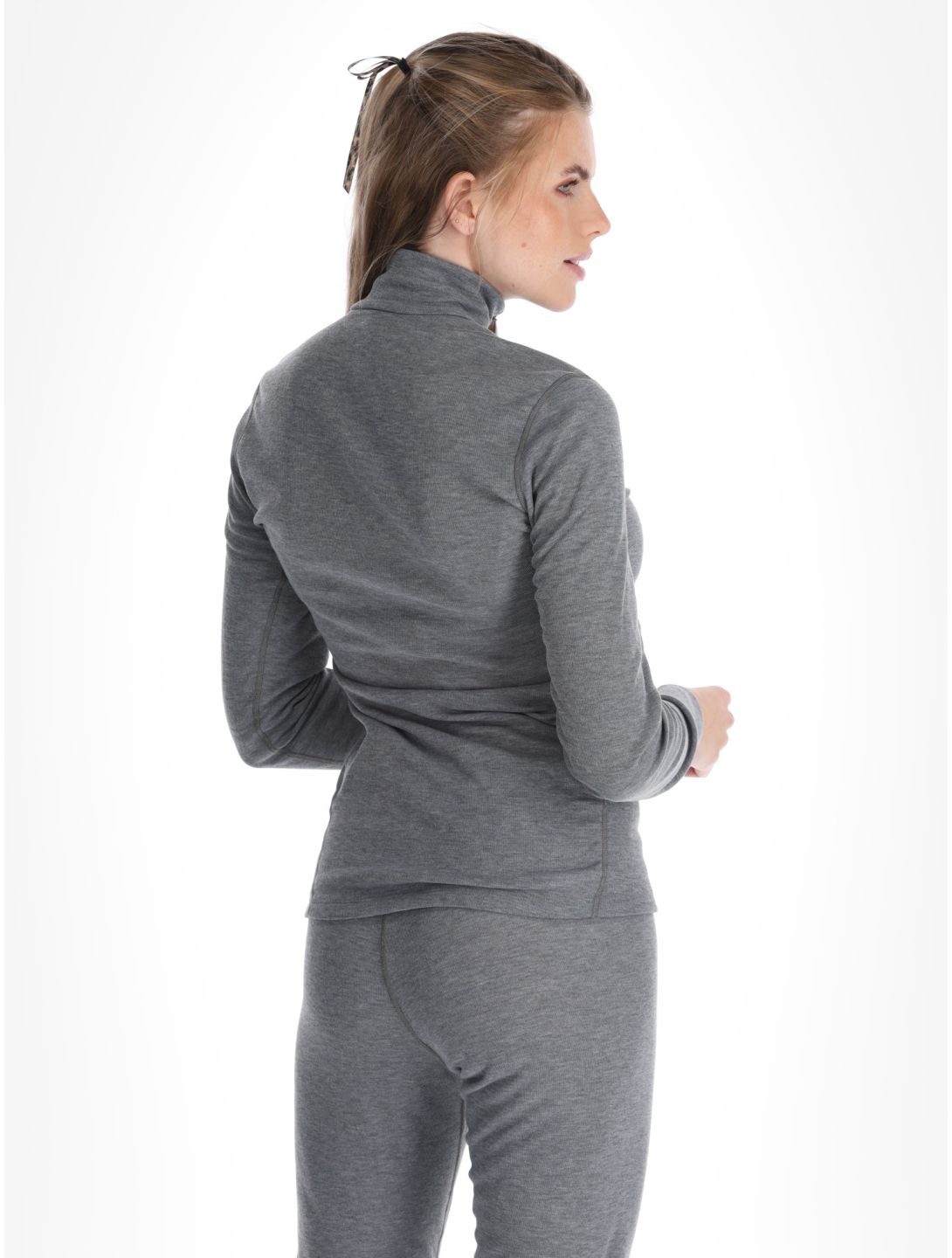 Odlo, Active Warm Eco jersey mujeres Odlo Steel Grey Melange gris 