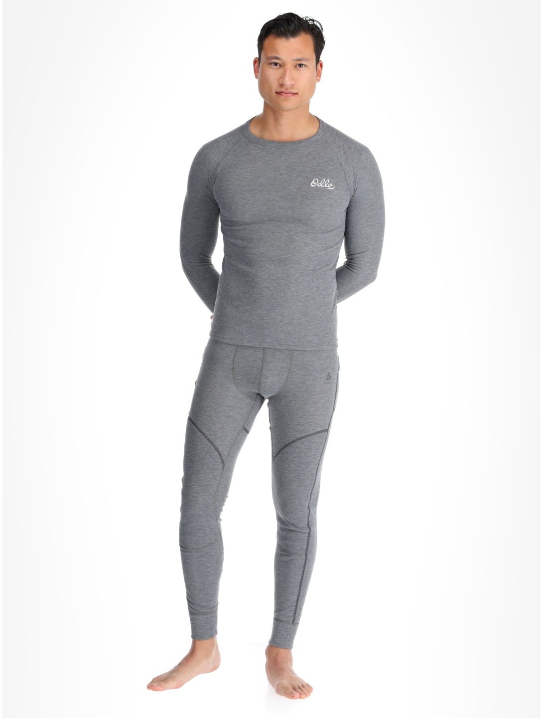 Odlo, Active Warm Originals camisa termoactiva hombres Odlo Steel Grey Melange gris 