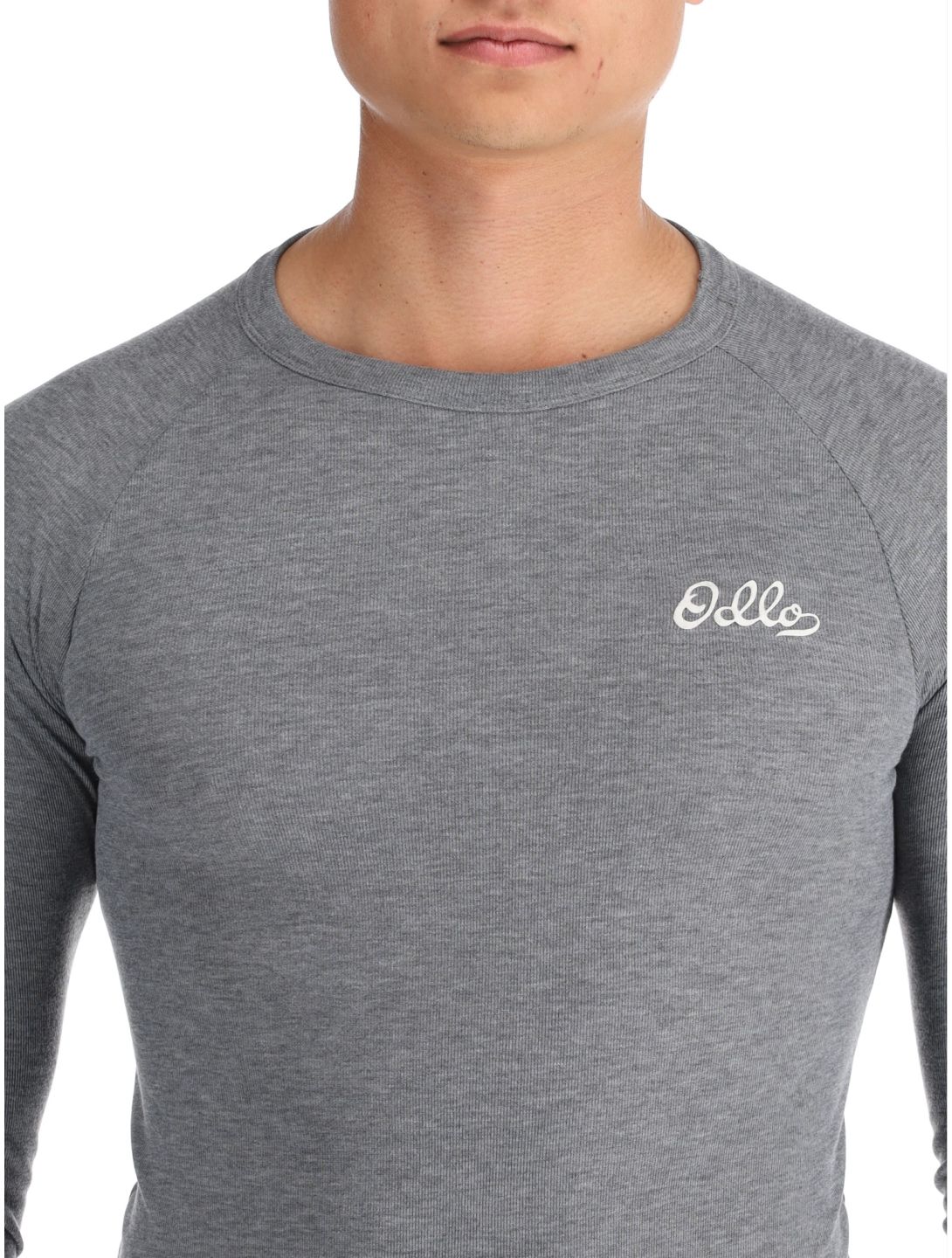 Odlo, Active Warm Originals camisa termoactiva hombres Odlo Steel Grey Melange gris 