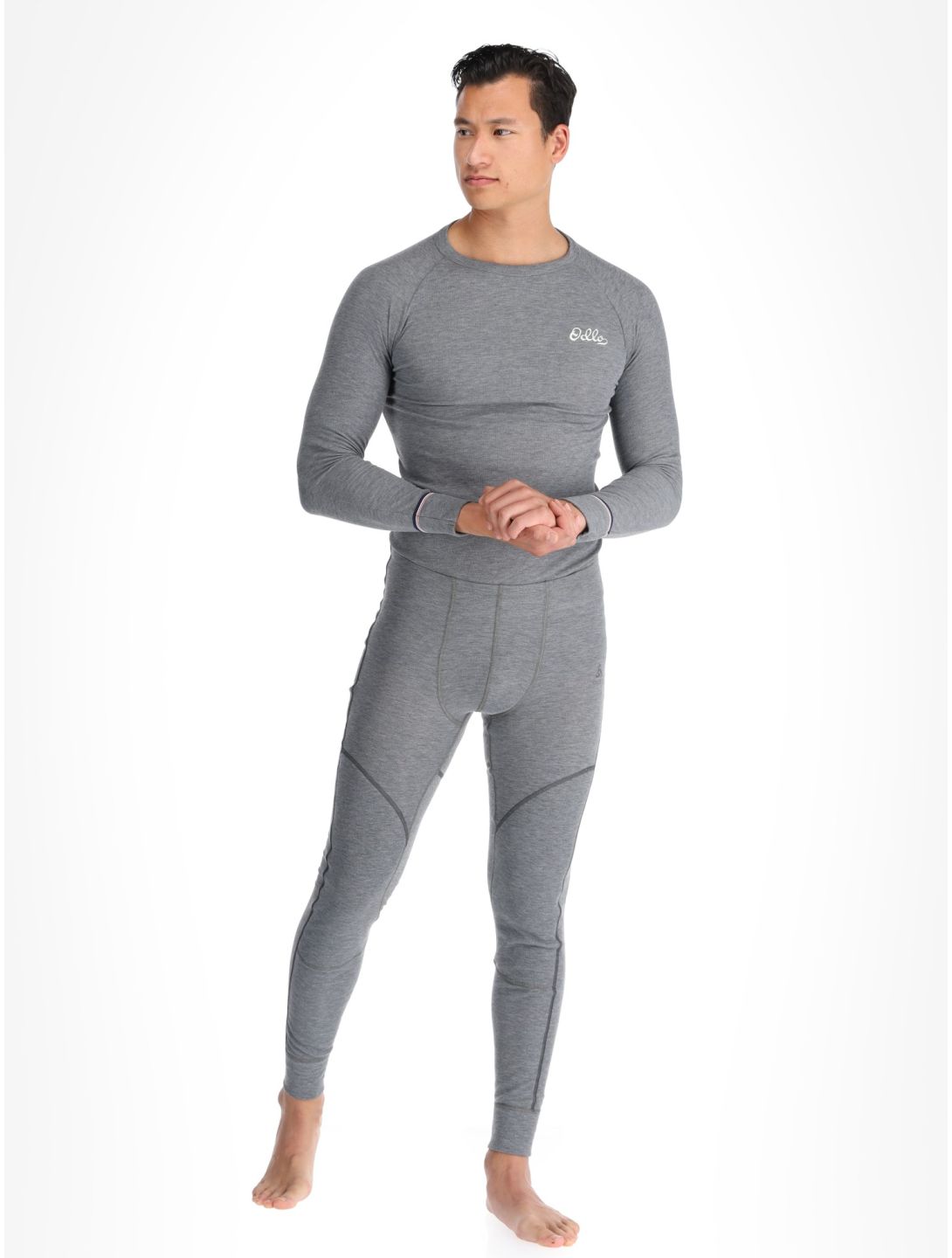 Odlo, Active X-Warm Eco pantalón termoactivo hombres Odlo Steel Grey Melange gris 