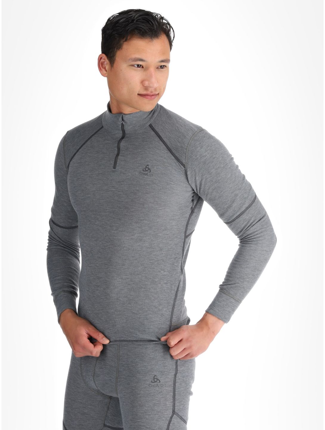 Odlo, Active X-Warm jersey hombres Odlo Steel Grey Melange gris 