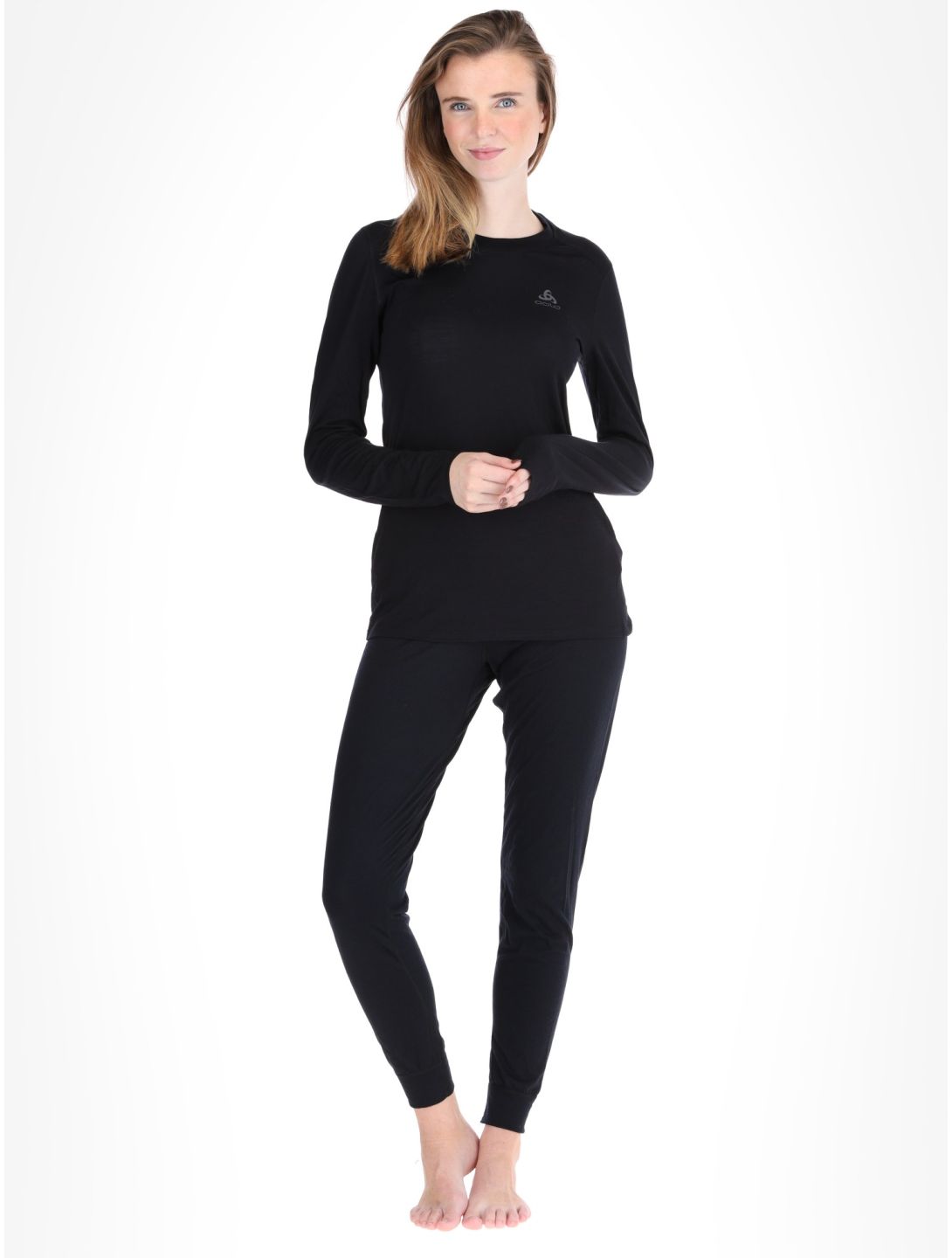 Odlo, Merino 160 camisa termoactiva mujeres Black negro 