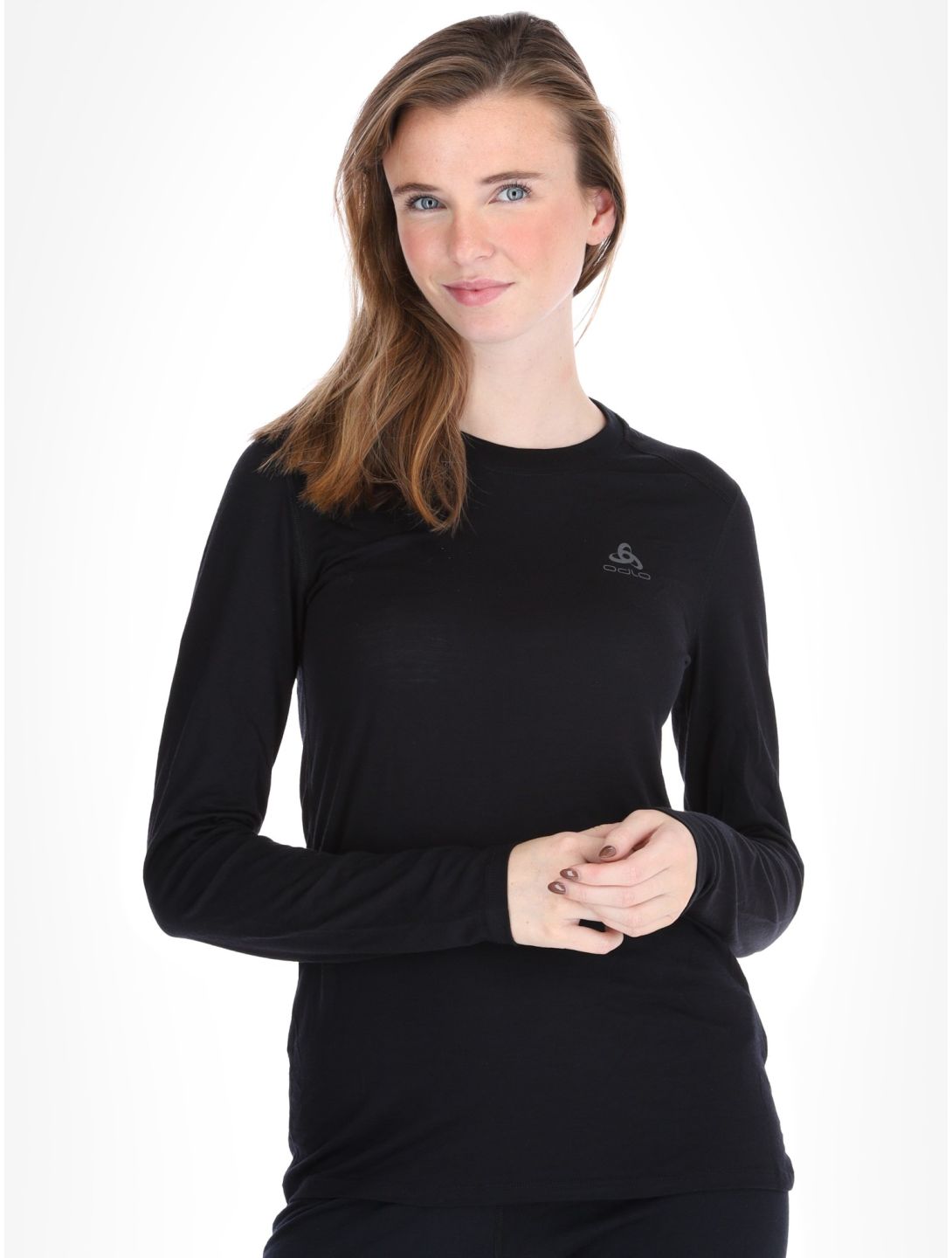 Odlo, Merino 160 camisa termoactiva mujeres Black negro 