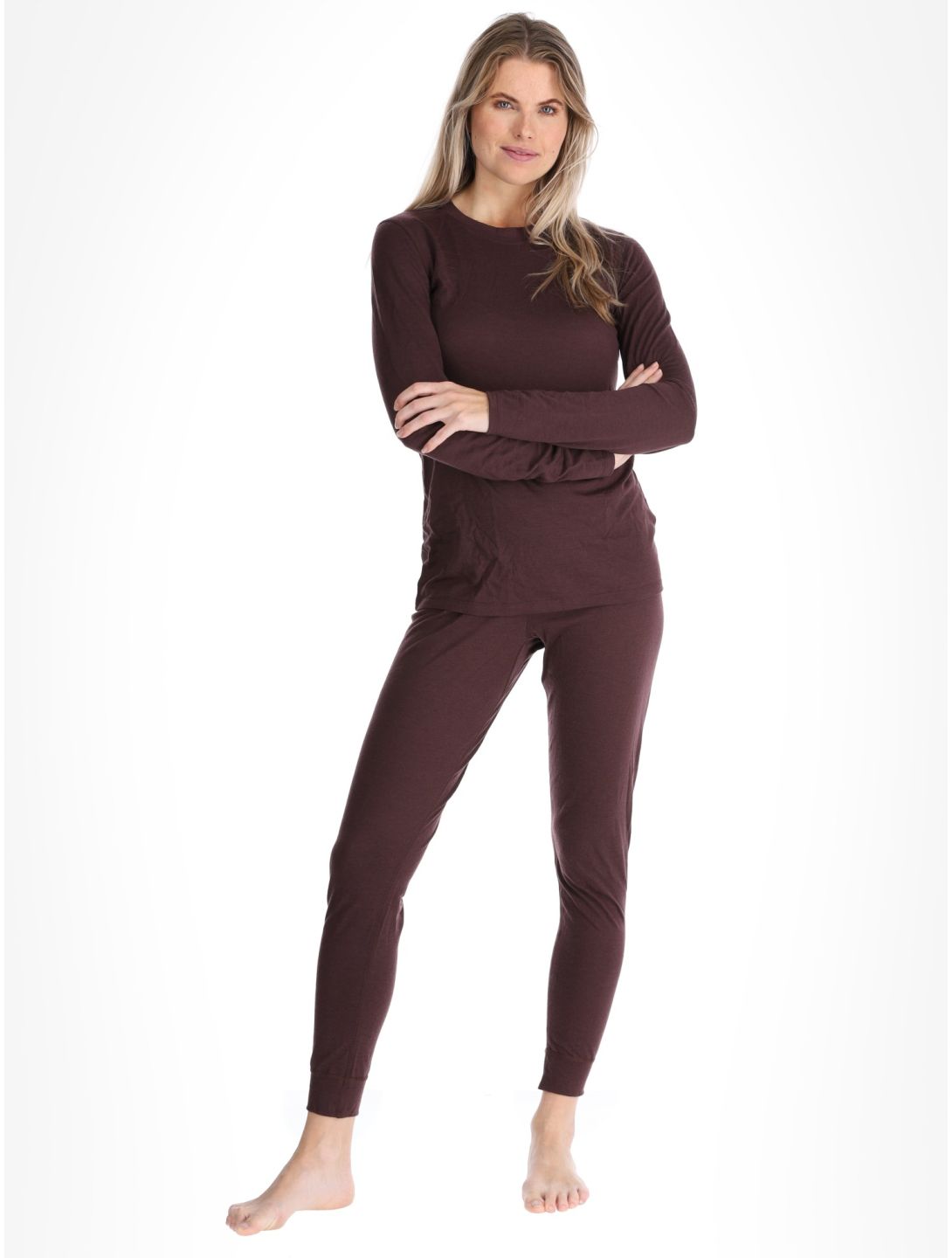 Odlo, Merino 160 camisa termoactiva mujeres Fudge púrpura 