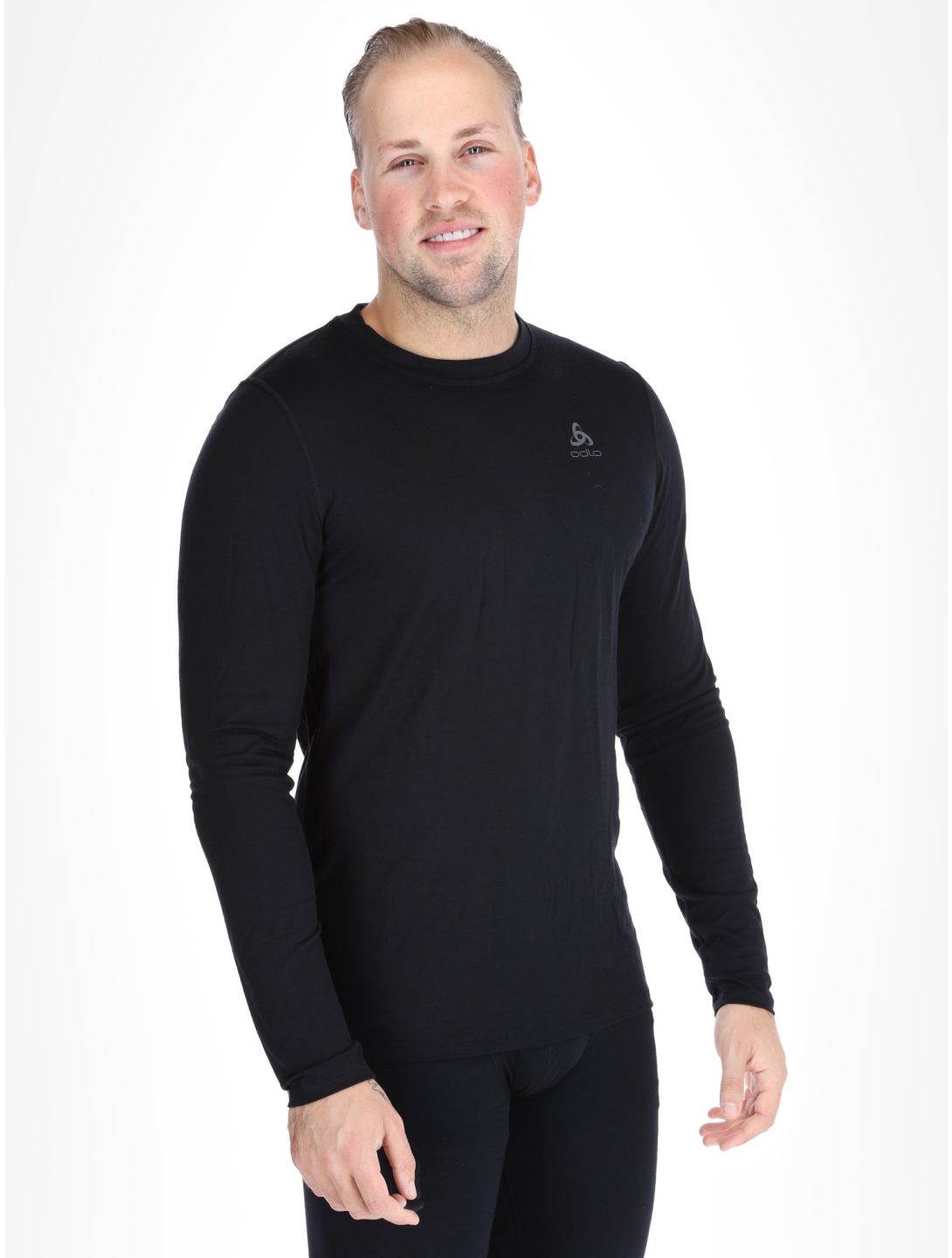 Odlo, Merino 160 camisa termoactiva hombres Black negro 