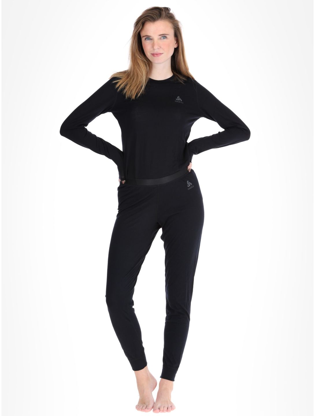 Odlo, Merino 160 pantalón termoactivo mujeres Black negro 