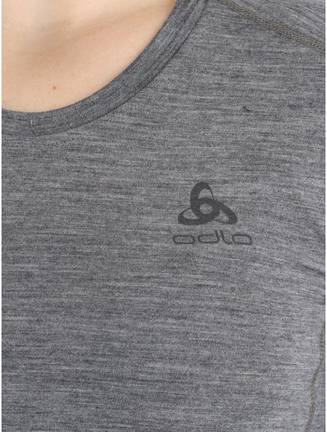 Odlo, Merino 200 camisa termoactiva mujeres Odlo Steel Grey Melange gris 