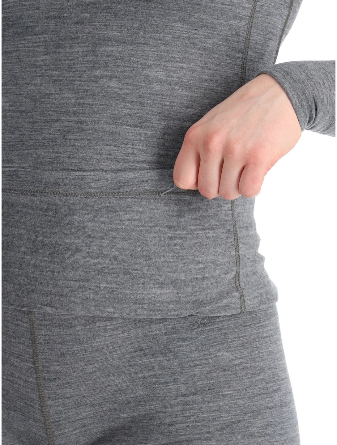 Odlo, Merino 200 camisa termoactiva mujeres Odlo Steel Grey Melange gris 