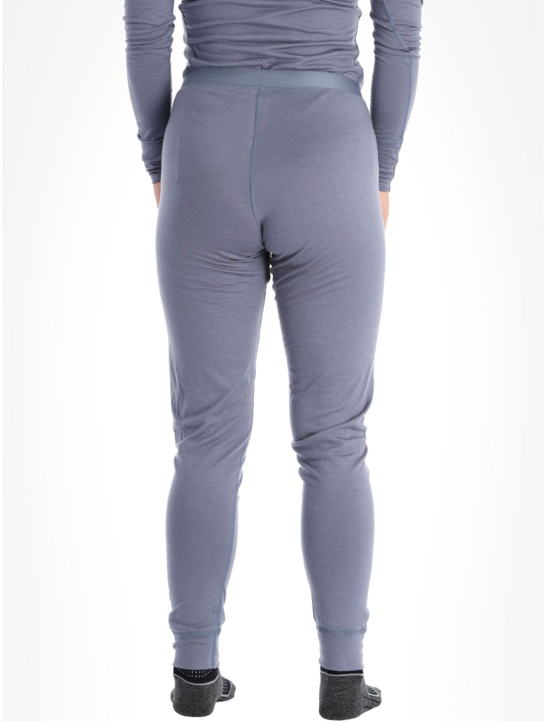 Odlo, Merino 200 pantalón termoactivo mujeres Folkstone Gray gris 