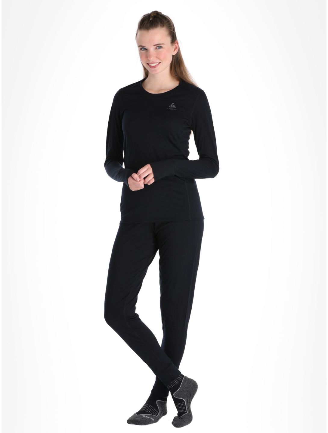 Odlo, Merino 200 camisa termoactiva mujeres Black negro 