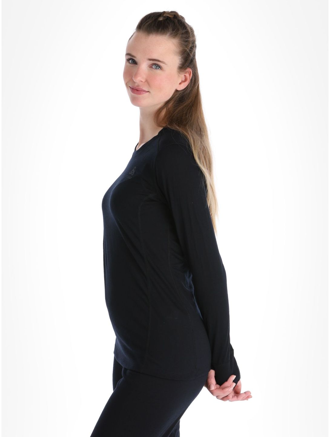 Odlo, Merino 200 camisa termoactiva mujeres Black negro 