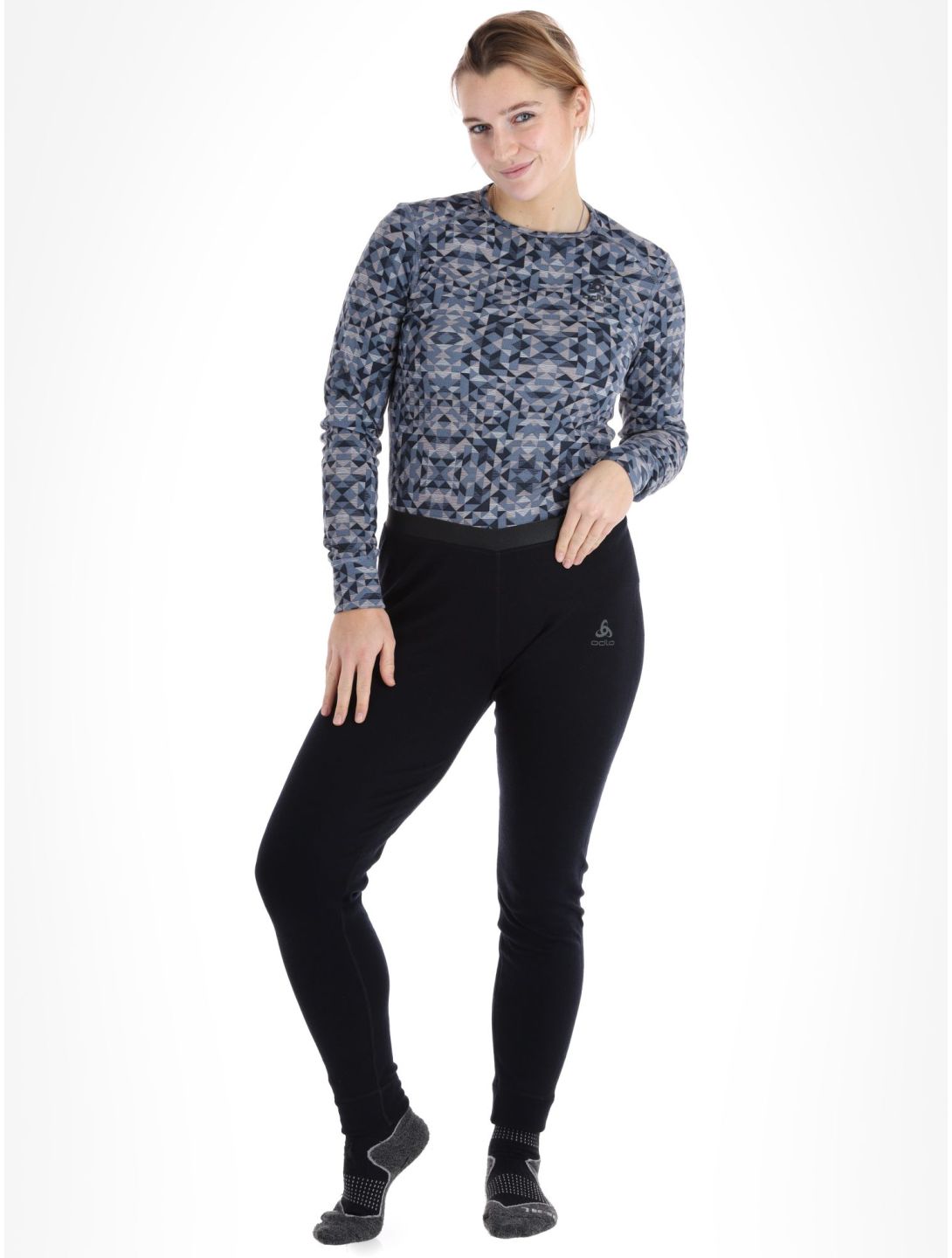 Odlo, Merino 260 pantalón termoactivo mujeres Black negro 