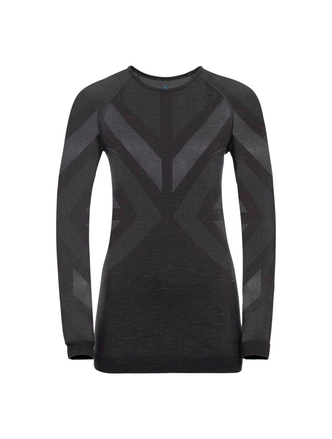 Odlo, Natural + Kinship Warm camisa termoactiva mujeres melange negro