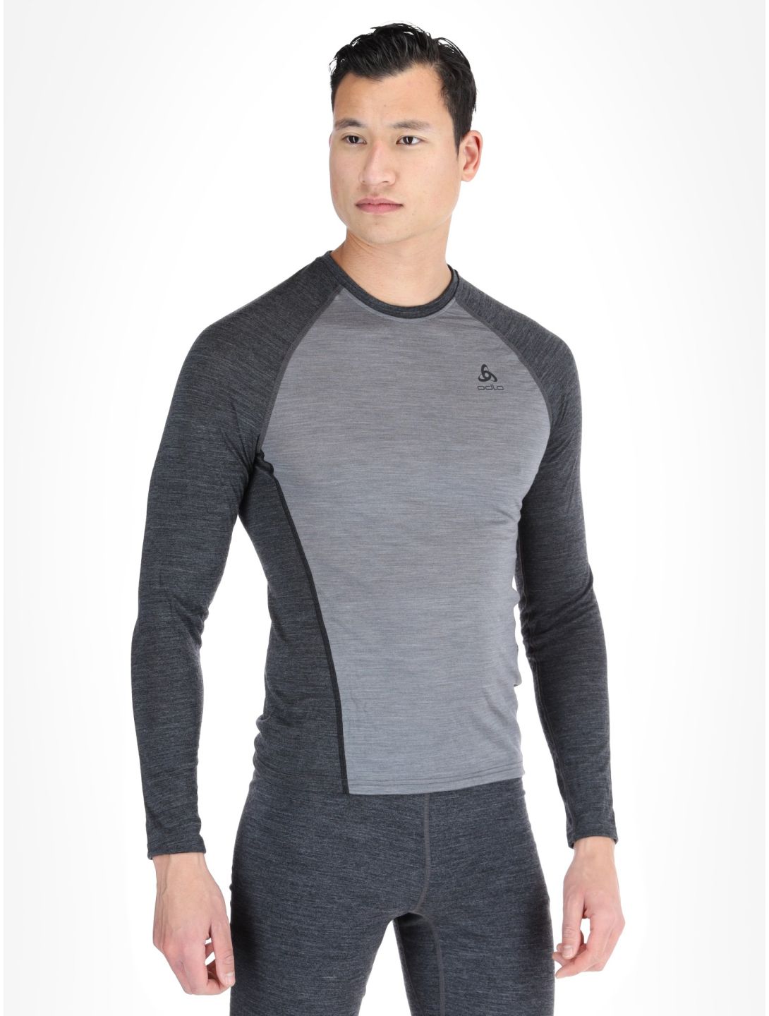 Odlo, Natural Performance PW 150 camisa termoactiva hombres Grey Melange - Dark Grey Melange gris 