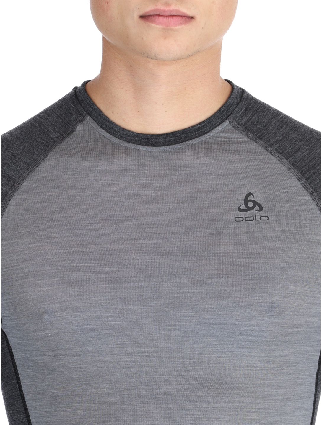 Odlo, Natural Performance PW 150 camisa termoactiva hombres Grey Melange - Dark Grey Melange gris 