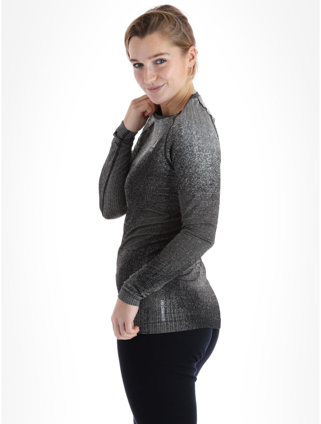 Odlo, Perfomance Eco camisa termoactiva mujeres Black negro 