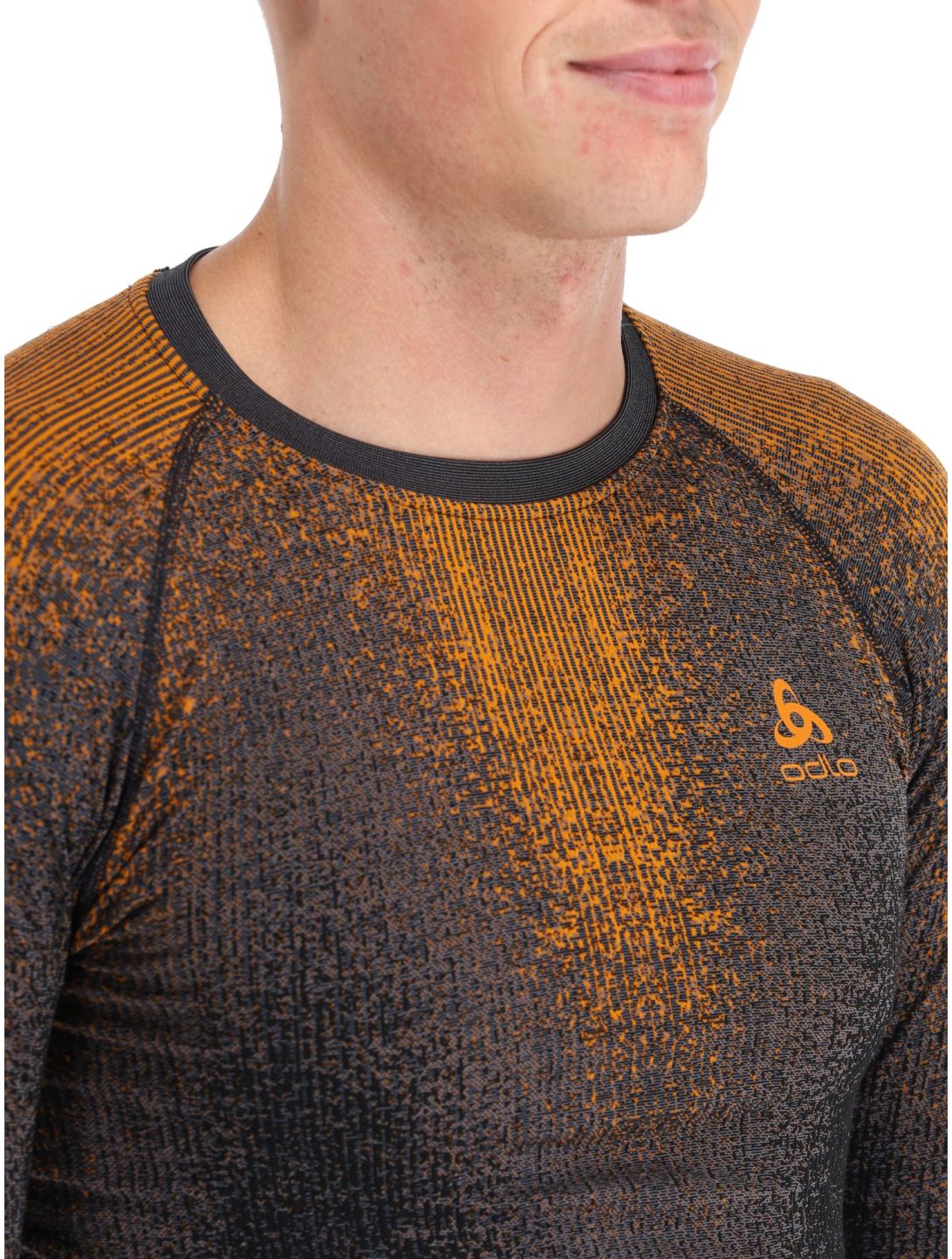 Odlo, Perfomance Eco camisa termoactiva hombres Oriole naranja 