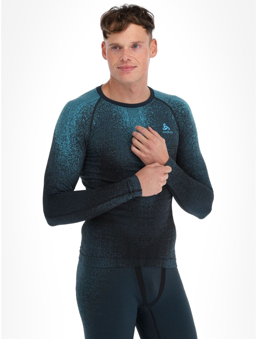 Odlo, Perfomance Eco camisa termoactiva hombres Saxony Blue azul 