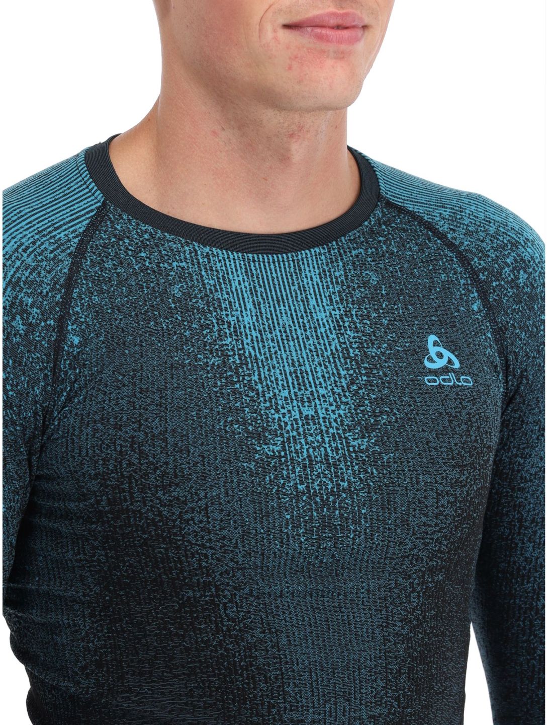 Odlo, Perfomance Eco camisa termoactiva hombres Saxony Blue azul 