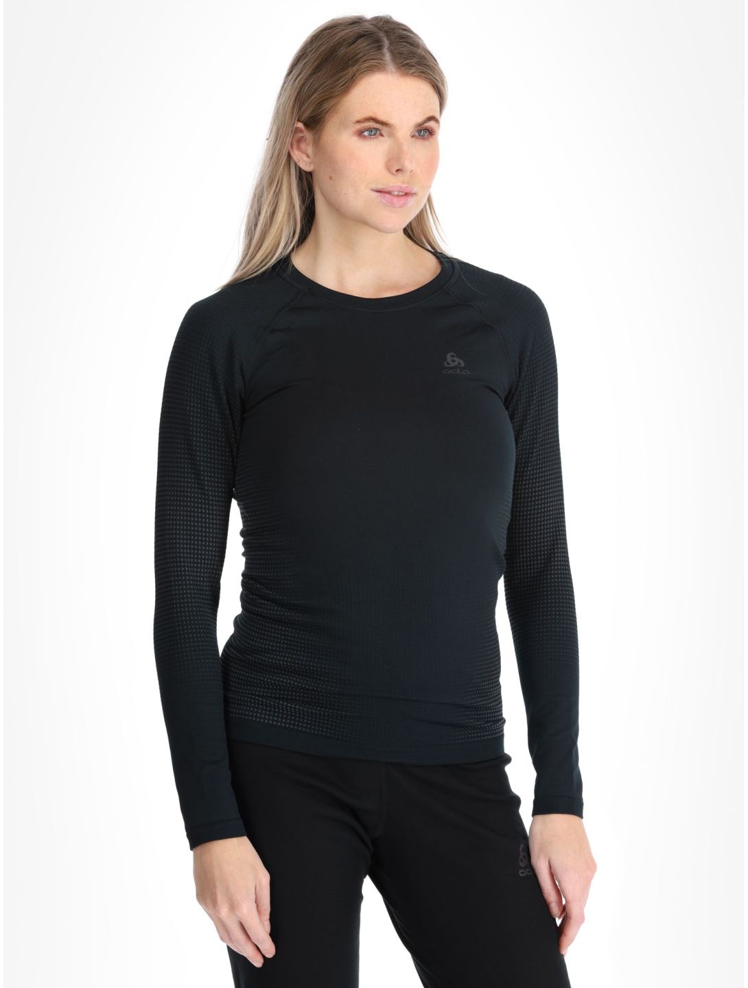 Odlo, Perfomance Warm Eco camisa termoactiva mujeres Black - Odlo Graphite Grey gris, negro 