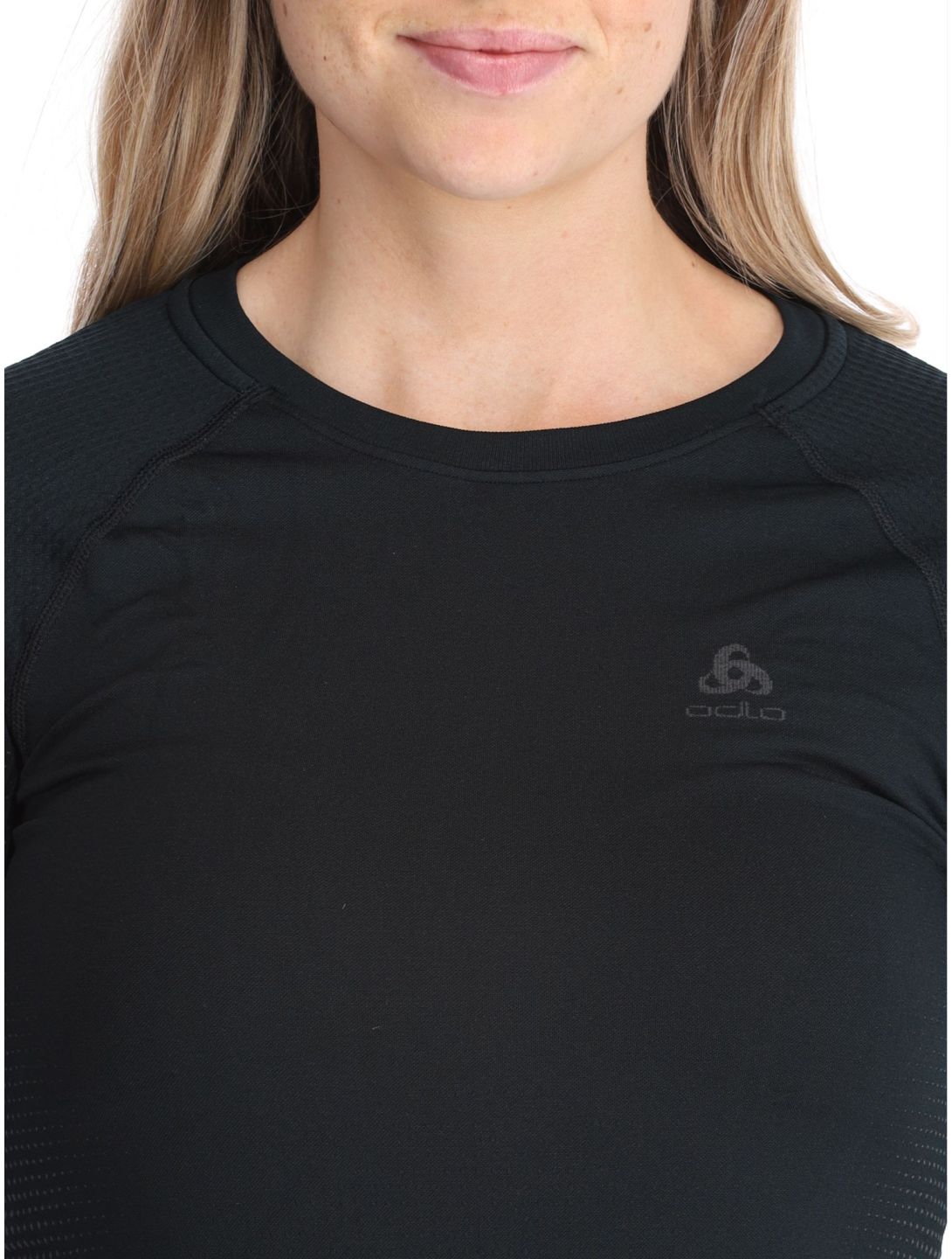 Odlo, Perfomance Warm Eco camisa termoactiva mujeres Black - Odlo Graphite Grey gris, negro 