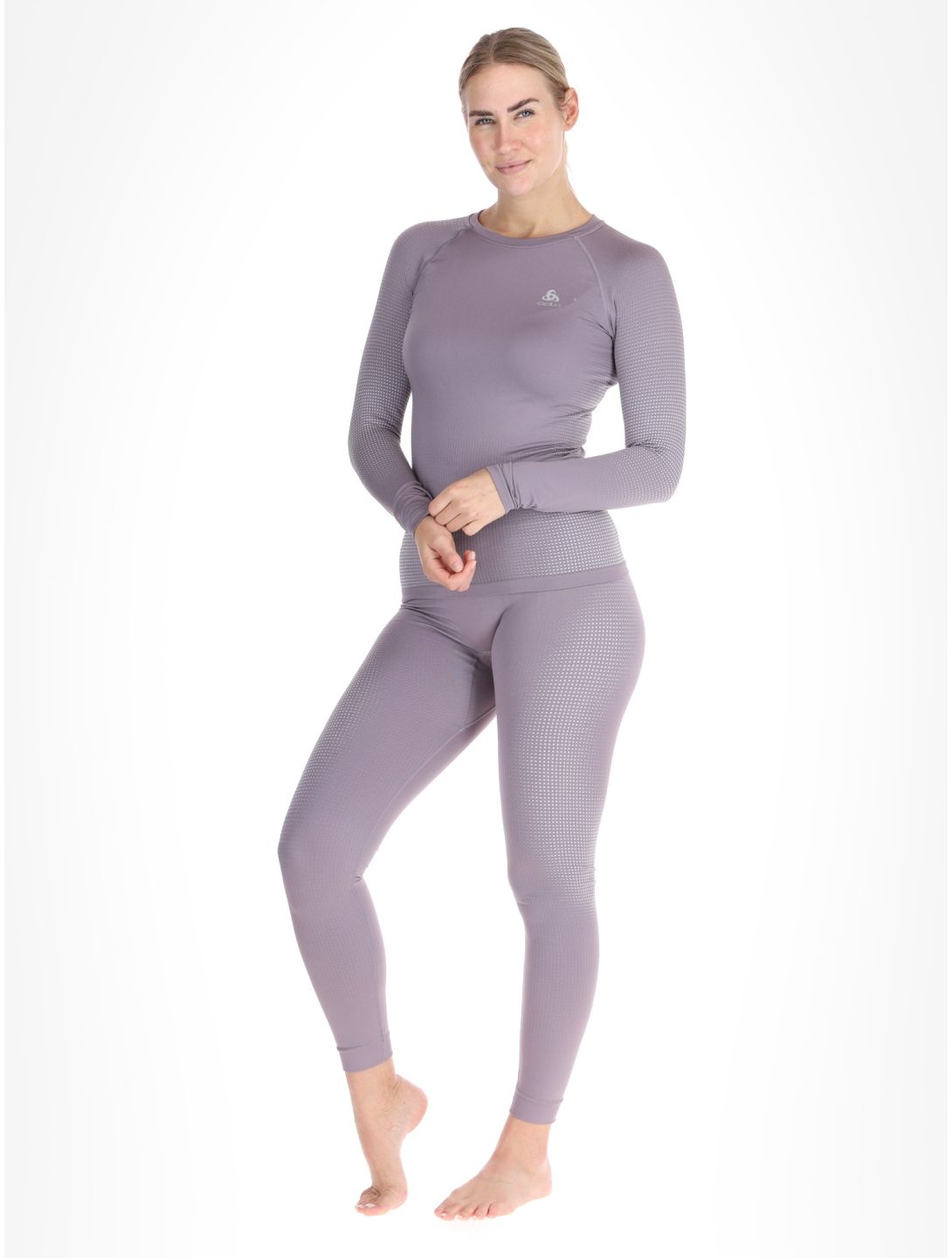 Odlo, Perfomance Warm Eco camisa termoactiva mujeres Gray Ridge gris 