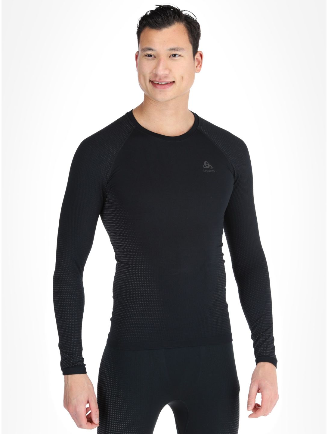 Odlo, Perfomance Warm Eco camisa termoactiva hombres Black - Odlo Graphite Grey gris, negro 