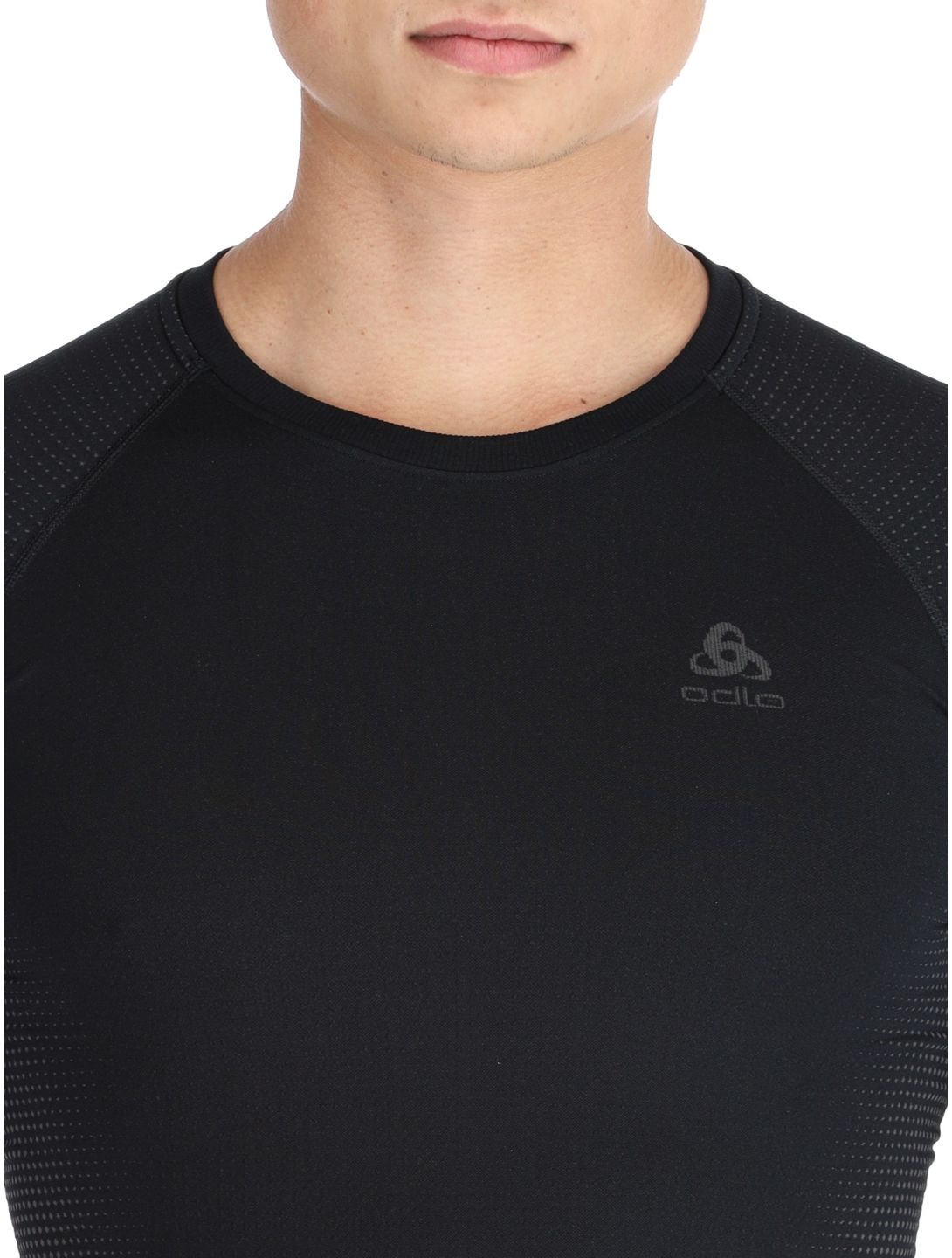 Odlo, Perfomance Warm Eco camisa termoactiva hombres Black - Odlo Graphite Grey gris, negro 