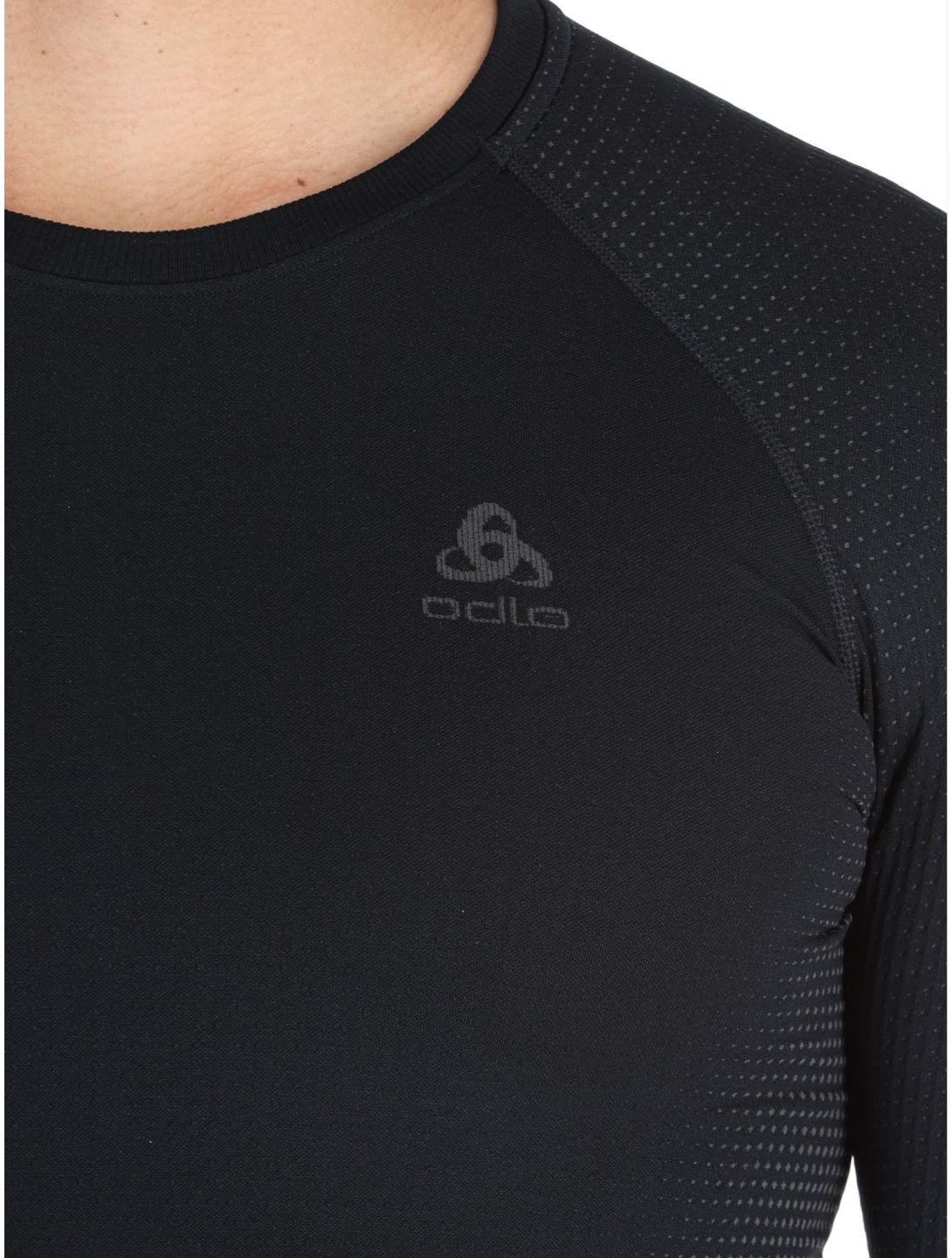 Odlo, Perfomance Warm Eco camisa termoactiva hombres Black - Odlo Graphite Grey gris, negro 