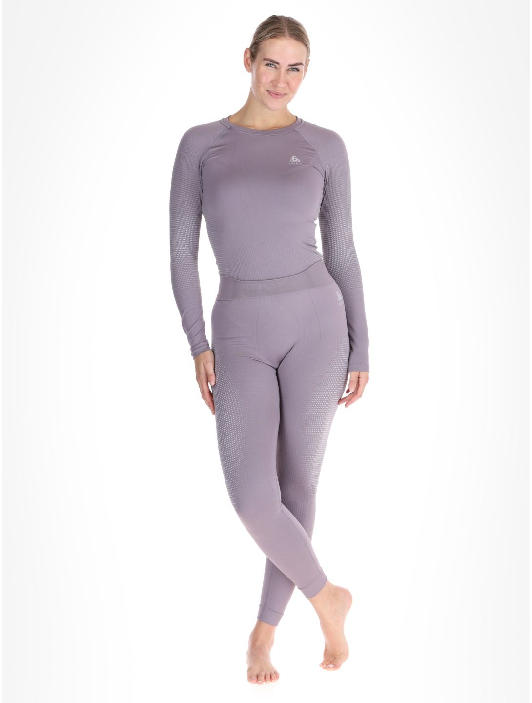 Odlo, Perfomance Warm Eco pantalón termoactivo mujeres Gray Ridge gris 