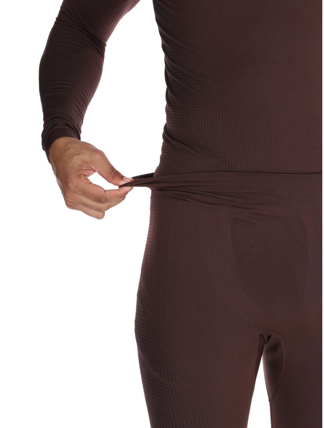 Odlo, Perfomance Warm Eco pantalón termoactivo hombres Fudge púrpura 