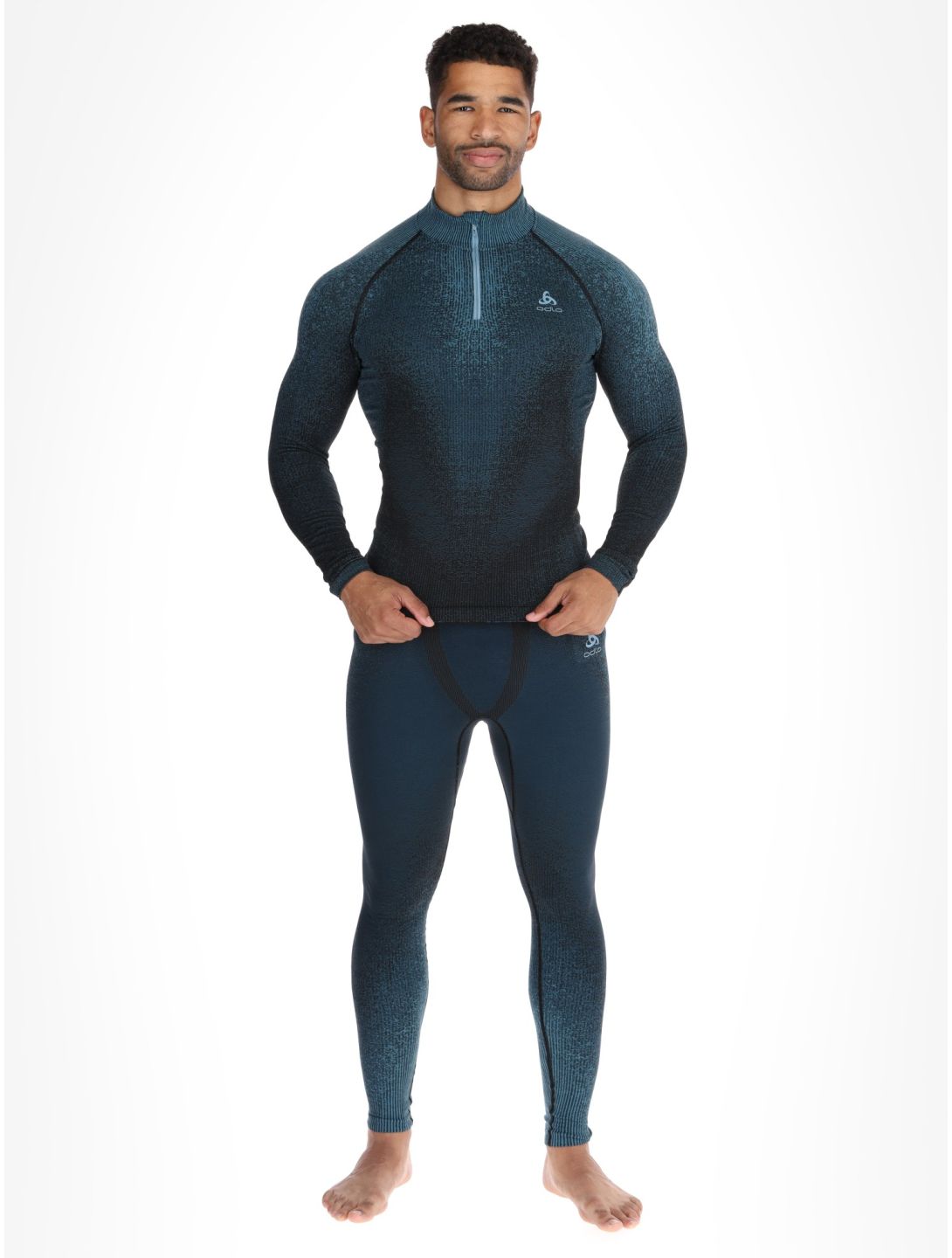 Odlo, Perfomance Zip Blackcomb Eco jersey hombres Provincial Blue azul 