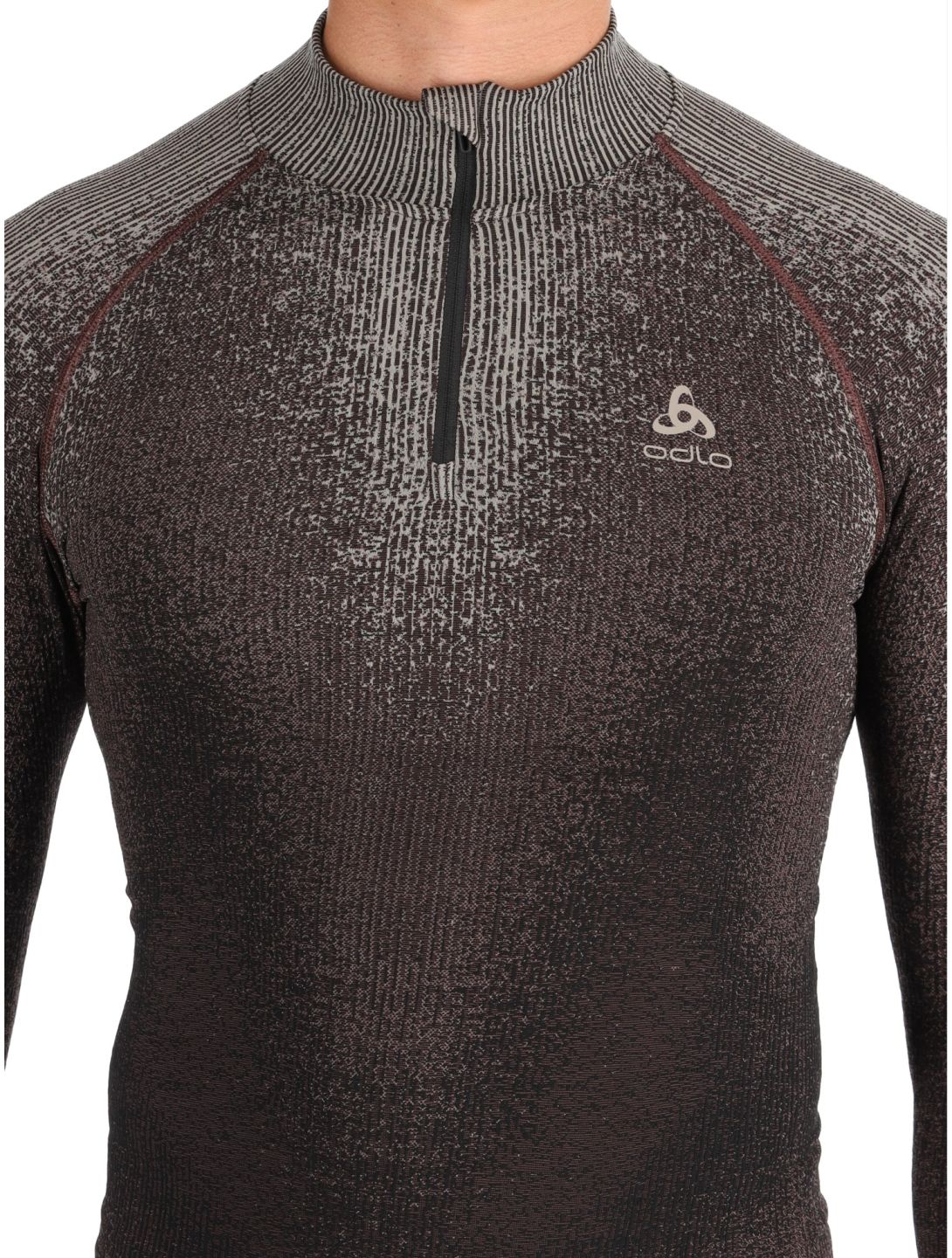 Odlo, Perfomance Zip Blackcomb Eco jersey hombres Fudge púrpura 