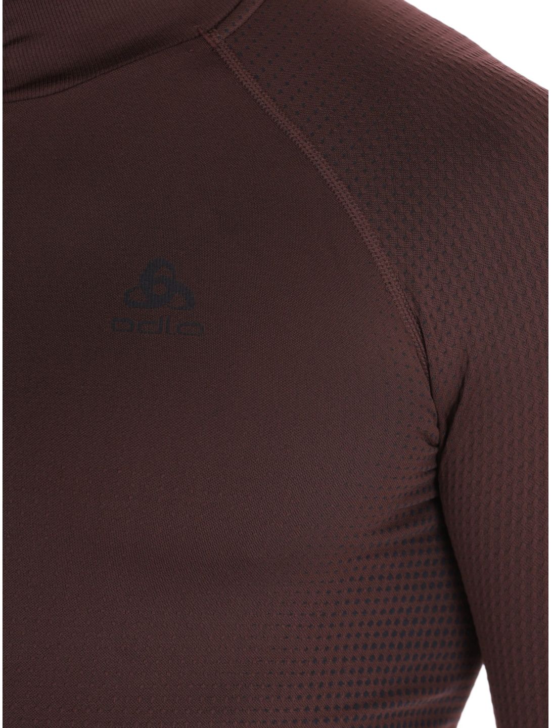 Odlo, Perfomance Zip Performance Warm Eco jersey hombres Fudge púrpura 