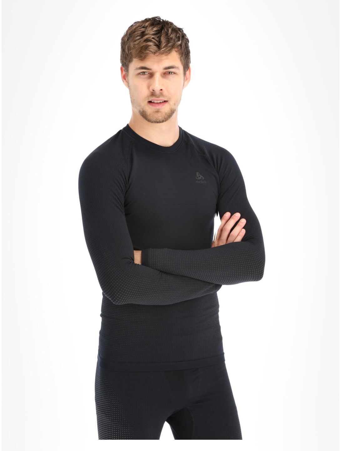 Odlo, Perfomance Warm Eco camisa termoactiva hombres Black - Odlo Graphite Grey gris, negro 