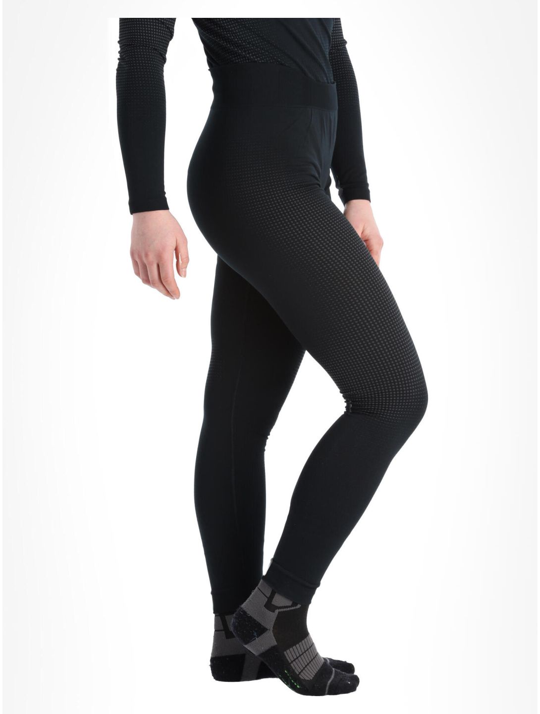 Odlo, Perfomance Warm Eco pantalón termoactivo mujeres Black - Odlo Graphite Grey gris, negro 