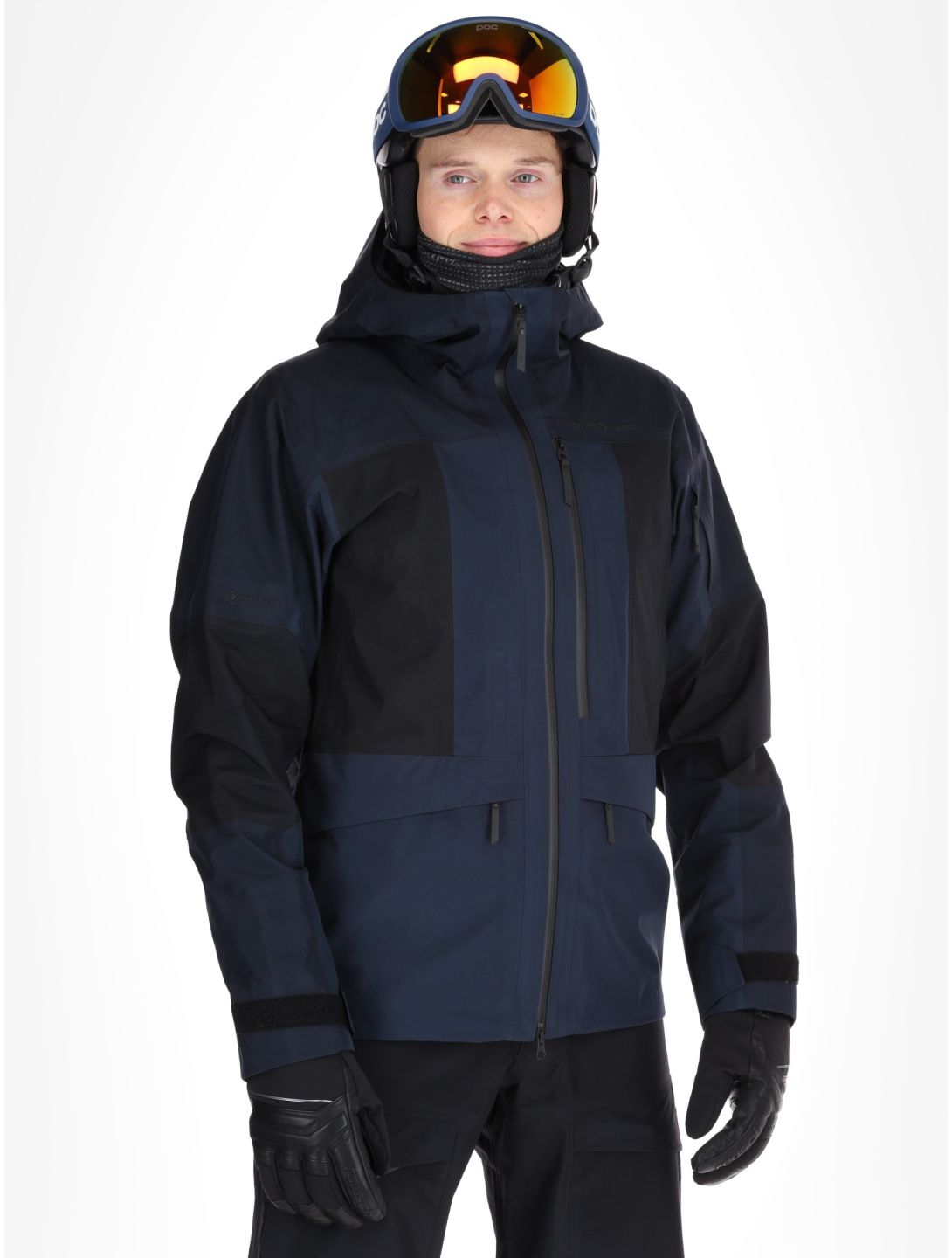 Peak Performance, M Gravity Gore-Tex 3L chaqueta de esquí hardshell hombres Salute Blue / Black / Blue Shadow azul, negro 