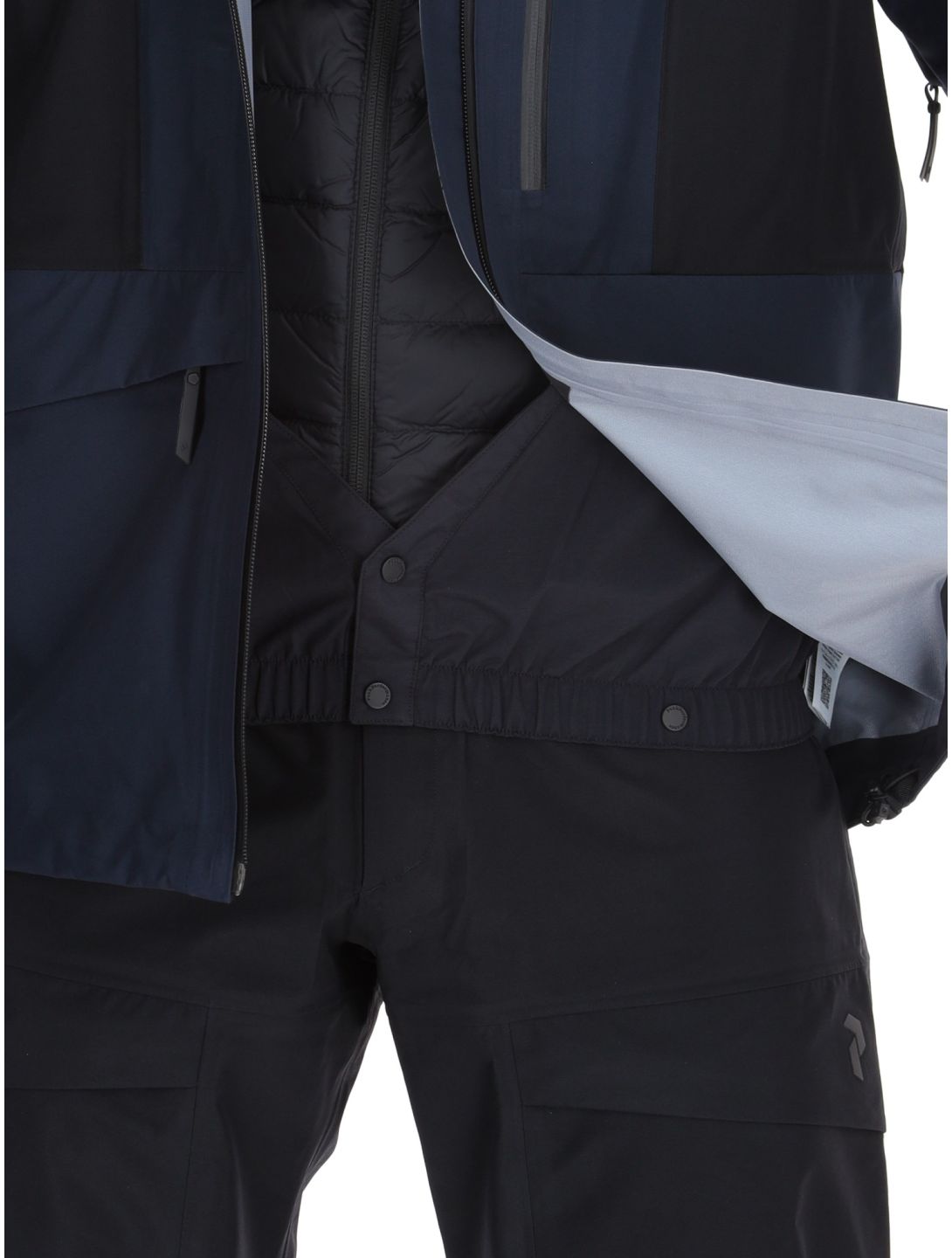 Peak Performance, M Gravity Gore-Tex 3L chaqueta de esquí hardshell hombres Salute Blue / Black / Blue Shadow azul, negro 