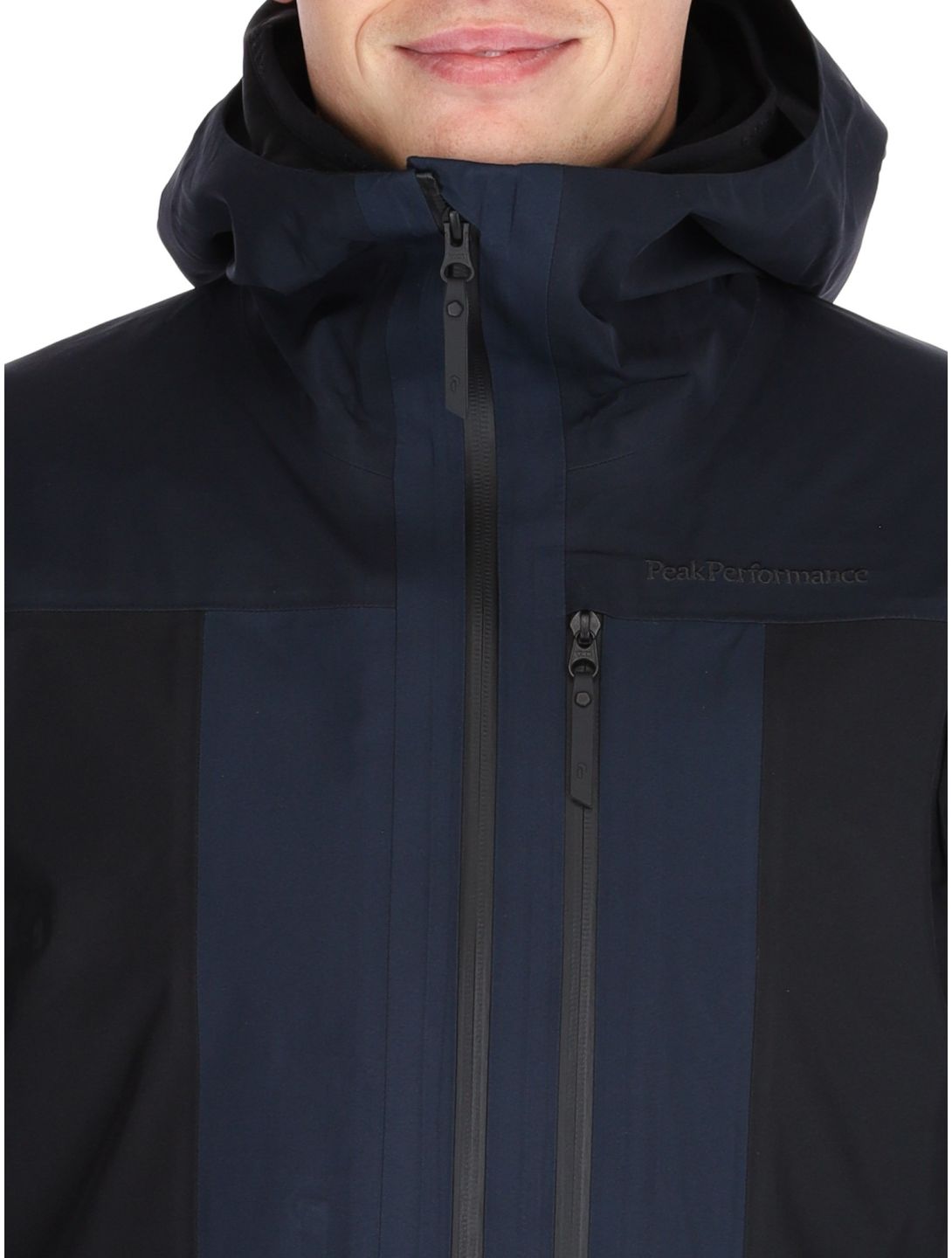 Peak Performance, M Gravity Gore-Tex 3L chaqueta de esquí hardshell hombres Salute Blue / Black / Blue Shadow azul, negro 