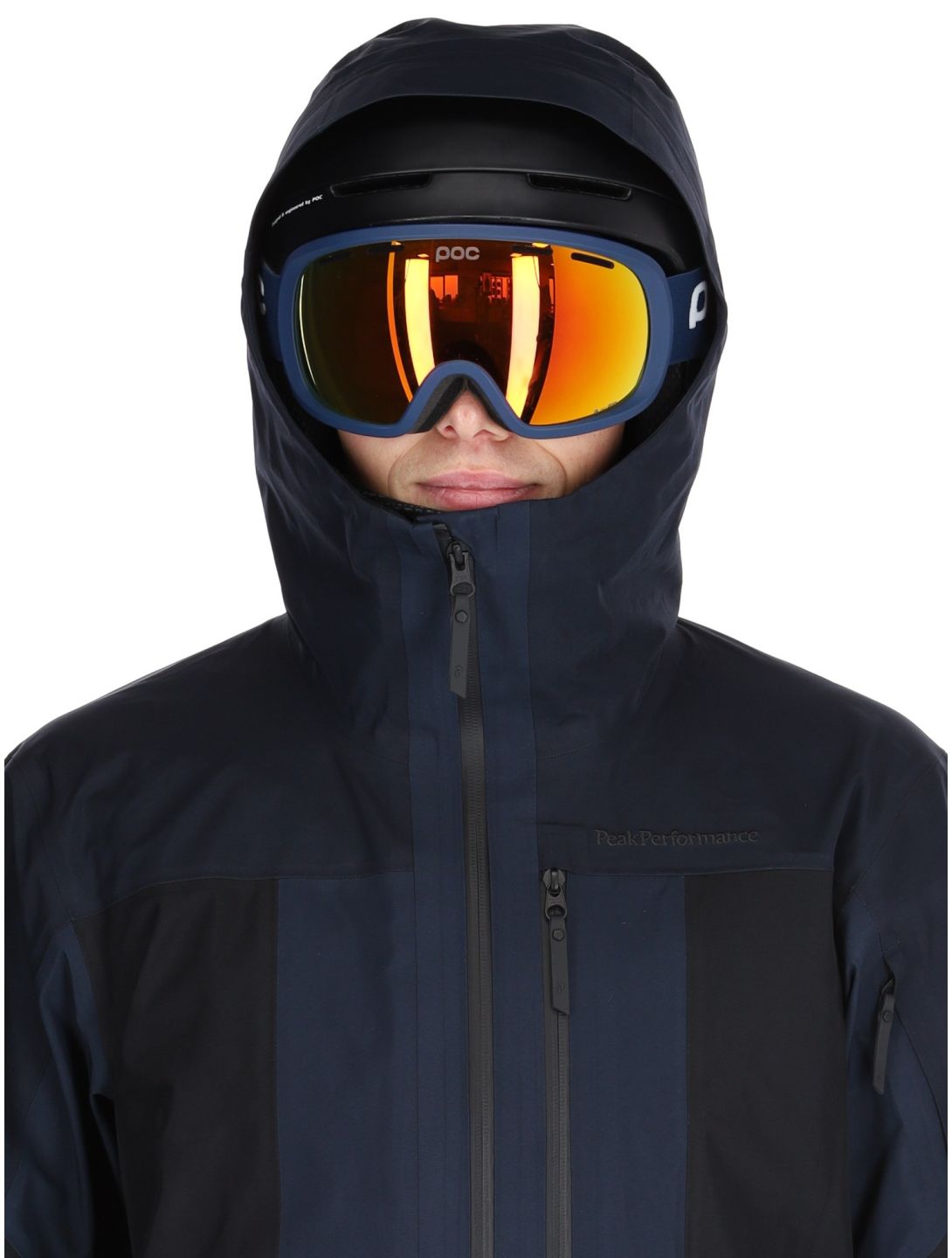 Peak Performance, M Gravity Gore-Tex 3L chaqueta de esquí hardshell hombres Salute Blue / Black / Blue Shadow azul, negro 