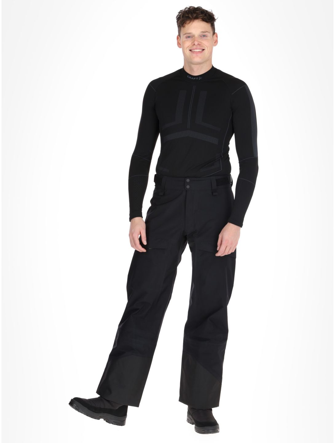 Peak Performance, M Gravity Gore-Tex 3L pantalones de esquí hardshell hombres Black negro 