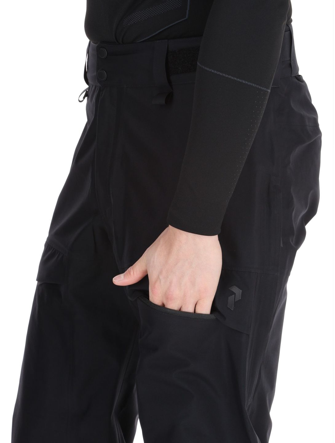 Peak Performance, M Gravity Gore-Tex 3L pantalones de esquí hardshell hombres Black negro 