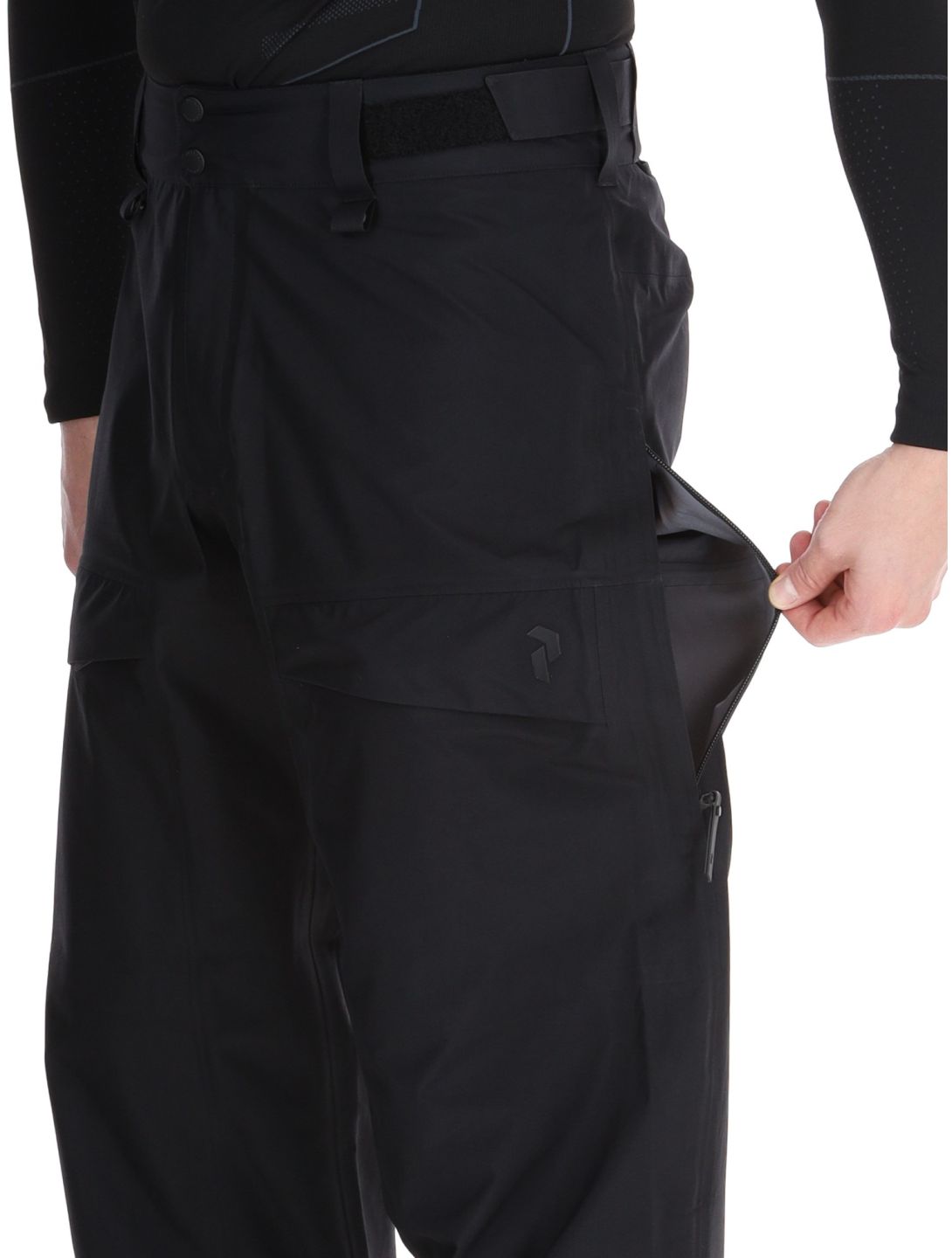 Peak Performance, M Gravity Gore-Tex 3L pantalones de esquí hardshell hombres Black negro 