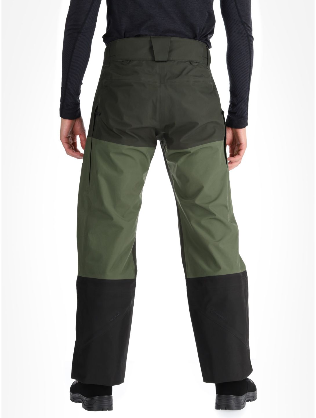 Peak Performance, M Gravity Gore-Tex 3L pantalones de esquí hardshell hombres Olive Extreme / Pine Needle / Offblack negro, verde 