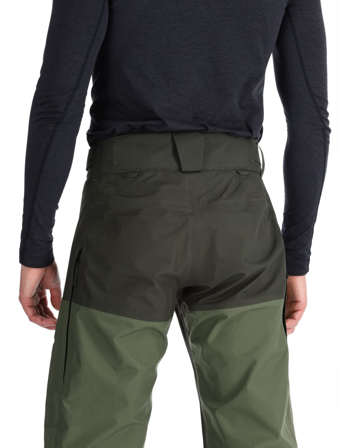 Peak Performance, M Gravity Gore-Tex 3L pantalones de esquí hardshell hombres Olive Extreme / Pine Needle / Offblack negro, verde 