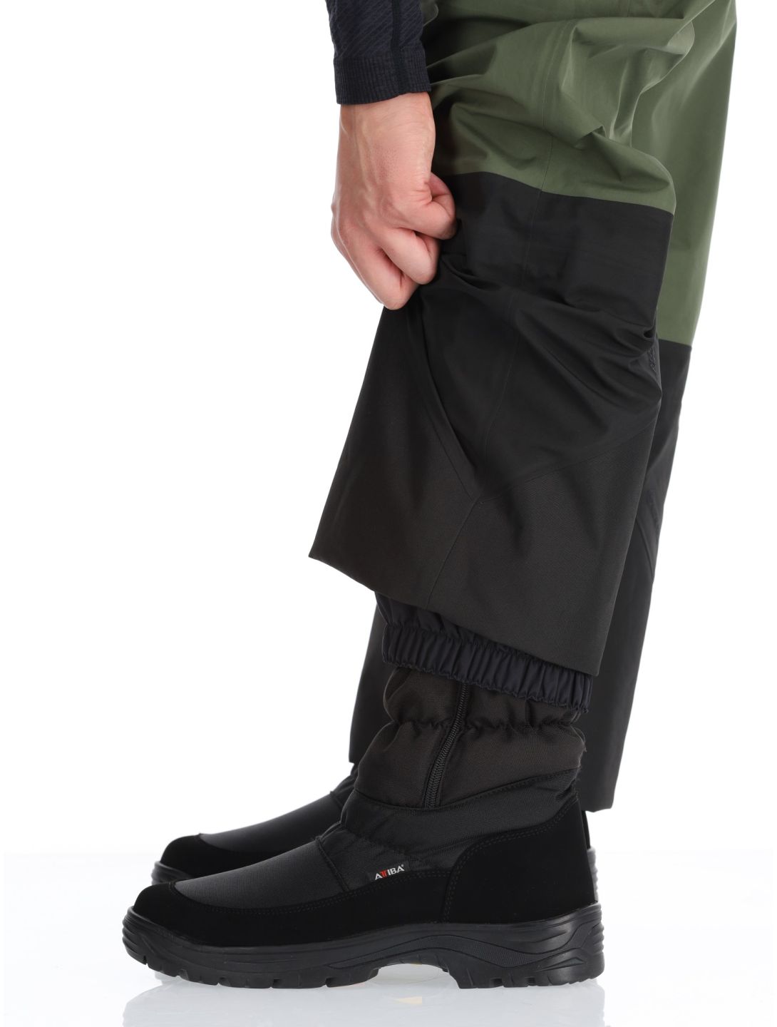 Peak Performance, M Gravity Gore-Tex 3L pantalones de esquí hardshell hombres Olive Extreme / Pine Needle / Offblack negro, verde 