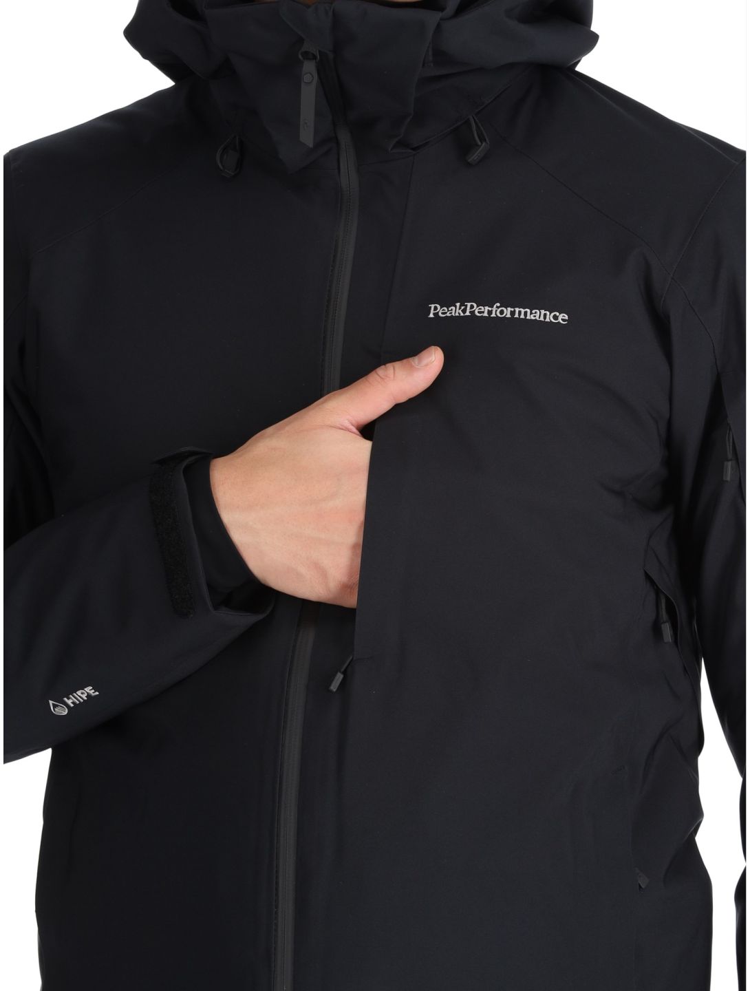 Peak Performance, M Maroon chaqueta de esquí hombres Black negro 